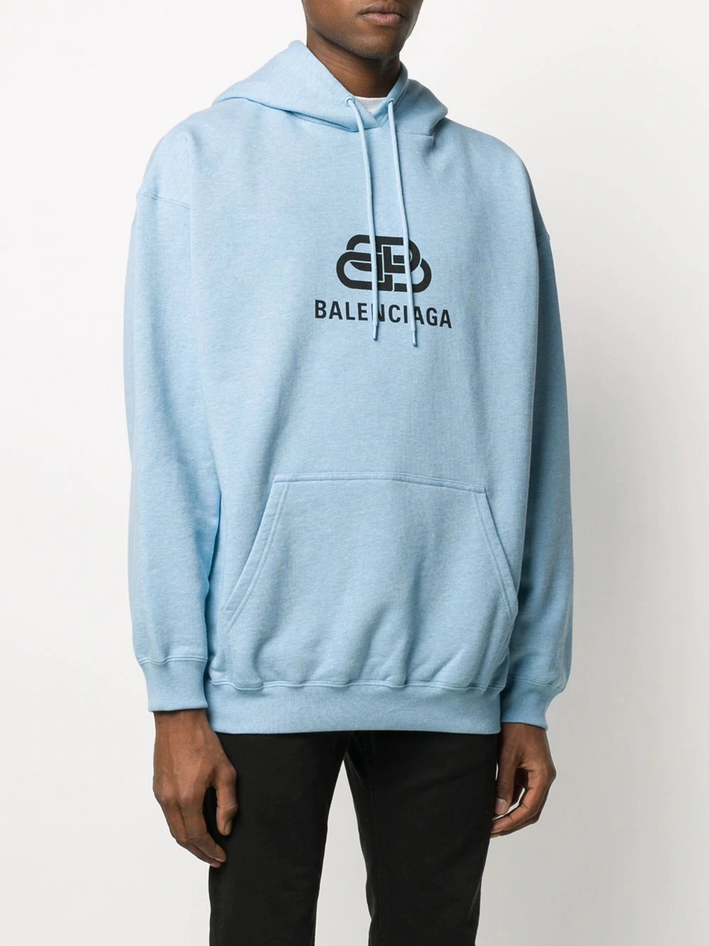 printed logo hoodie - 3