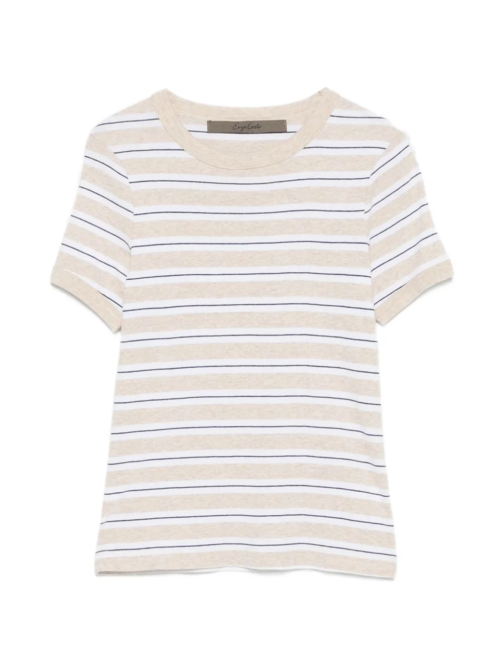 striped cotton T-shirt - 1