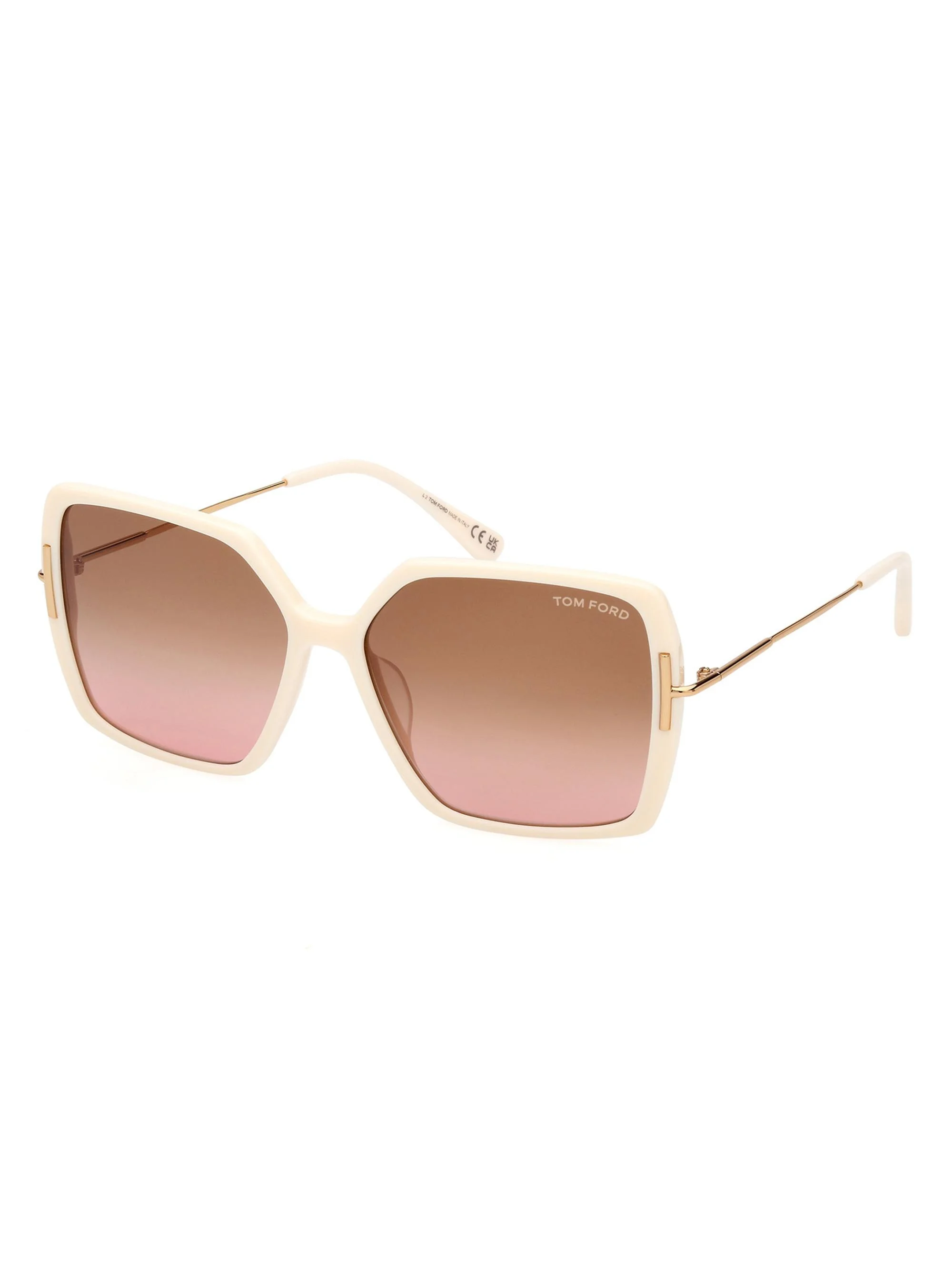 Women's Joanna 59MM Rectangular Sunglasses - Ivory - 1
