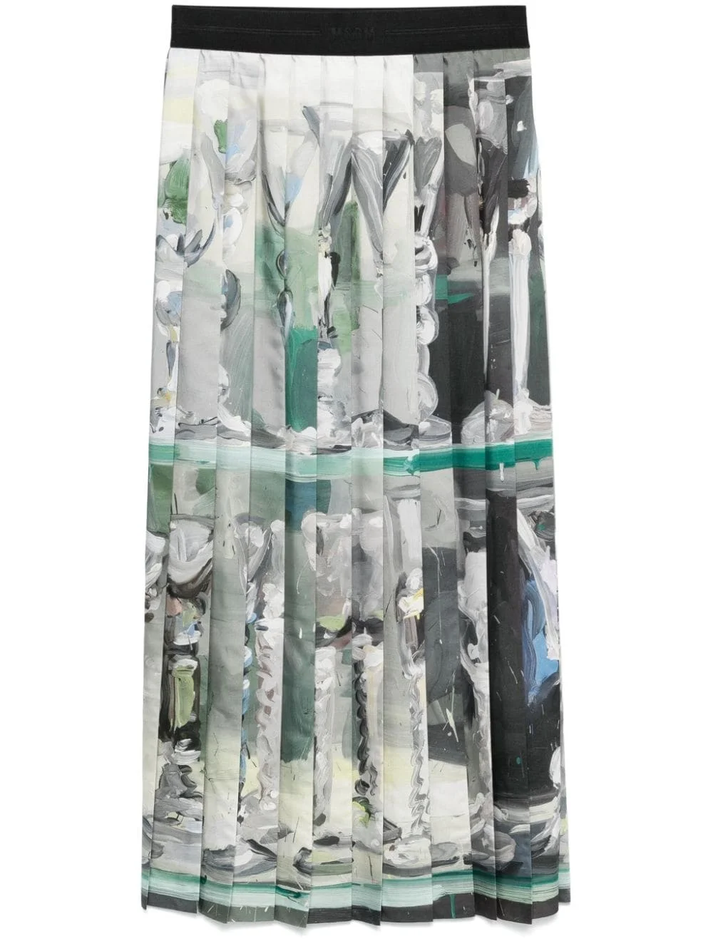 pleated maxi skirt - 1