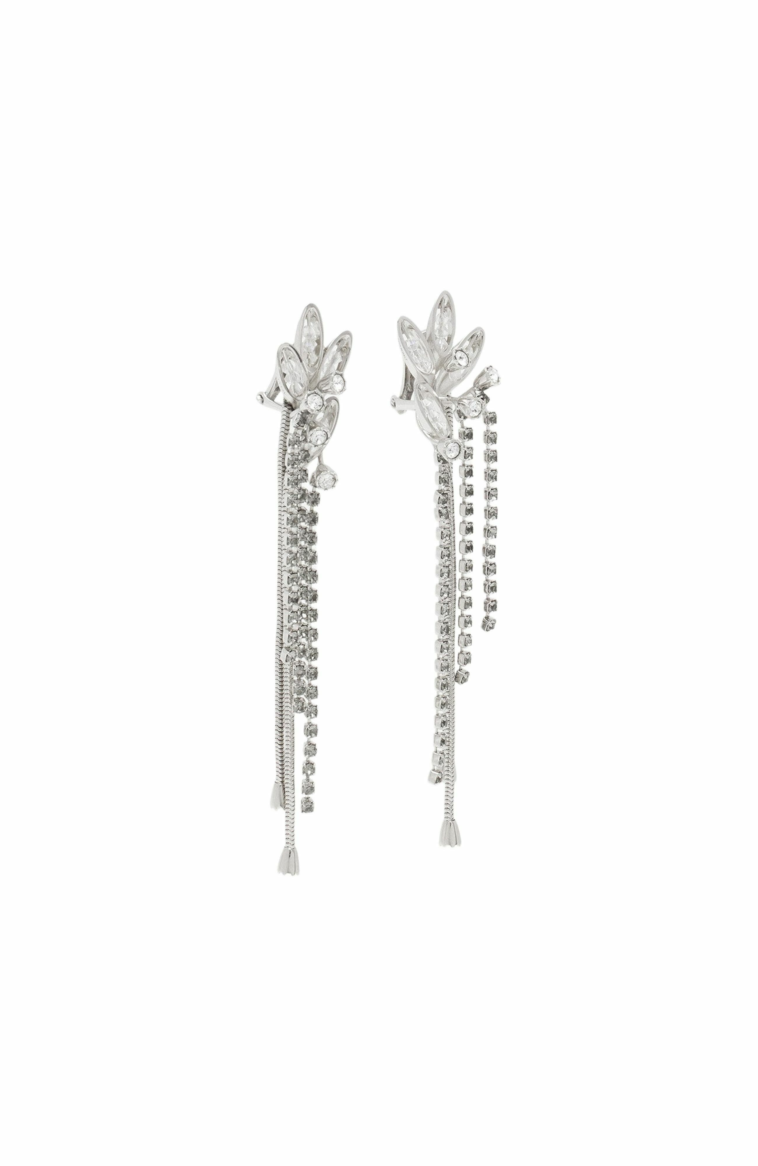 Lanvin Aede Earrings in Silver-Crystal at Nordstrom - 2
