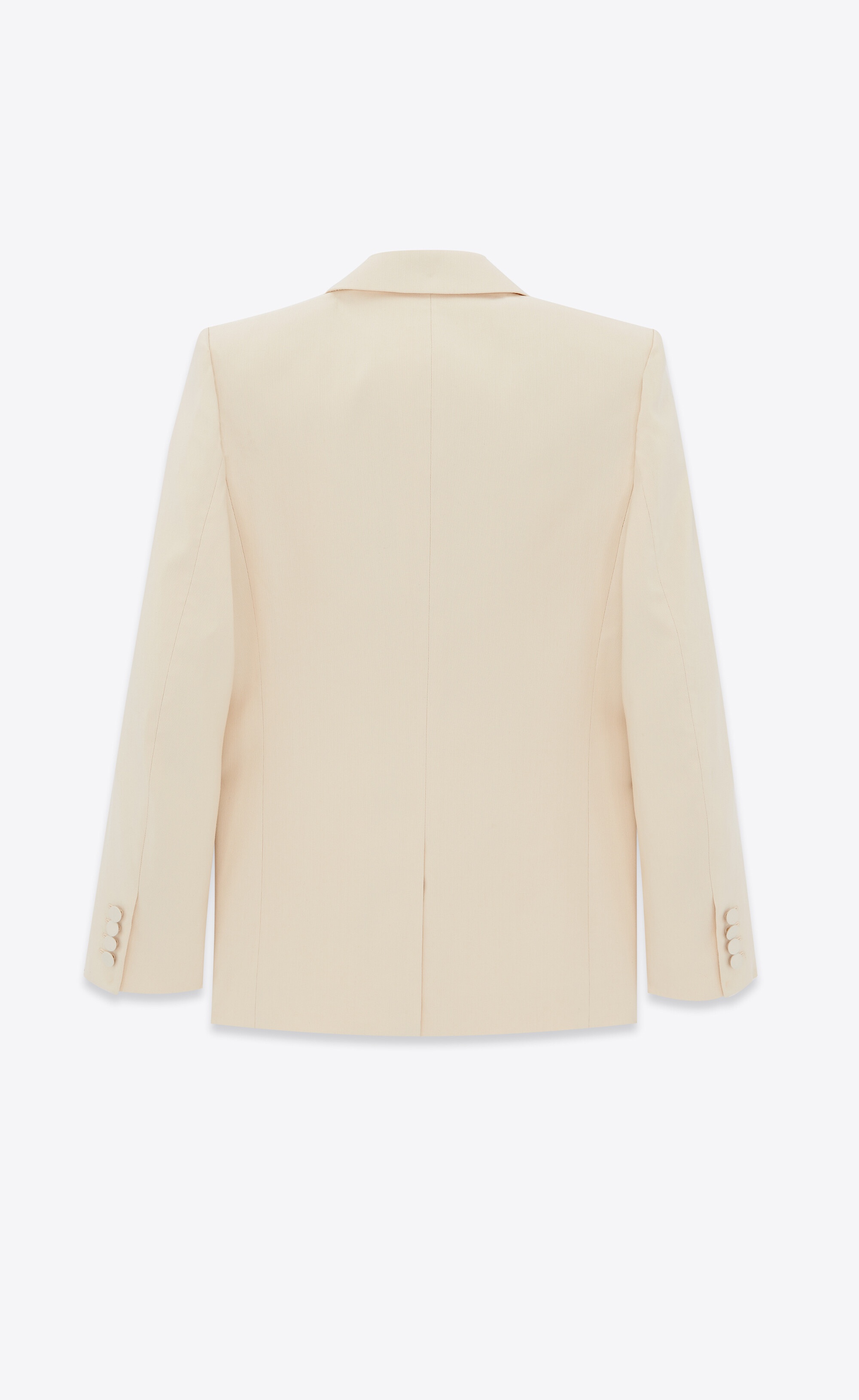 single-breasted tuxedo jacket in silk twill - 3