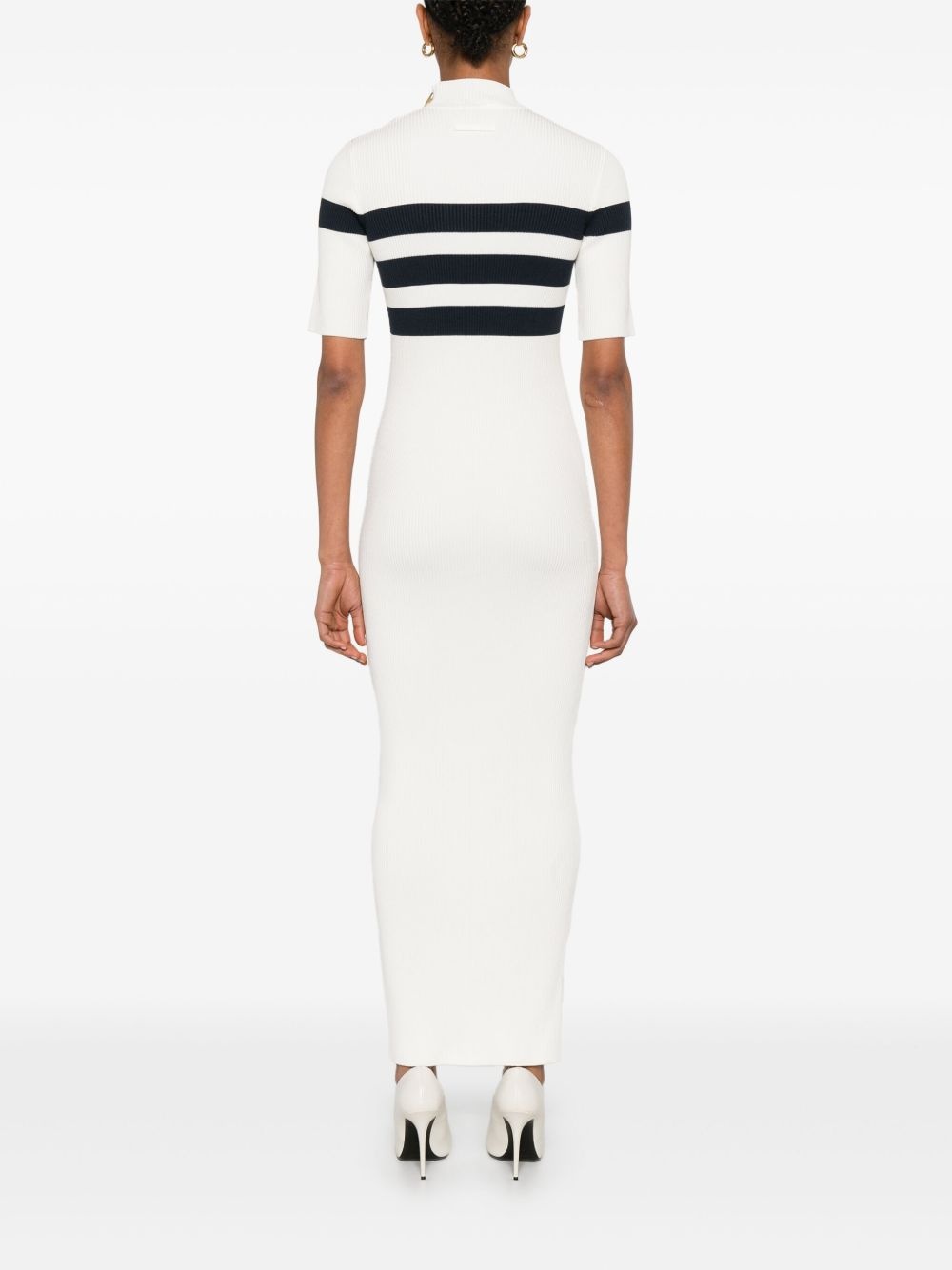 fine-ribbed maxi dress - 4