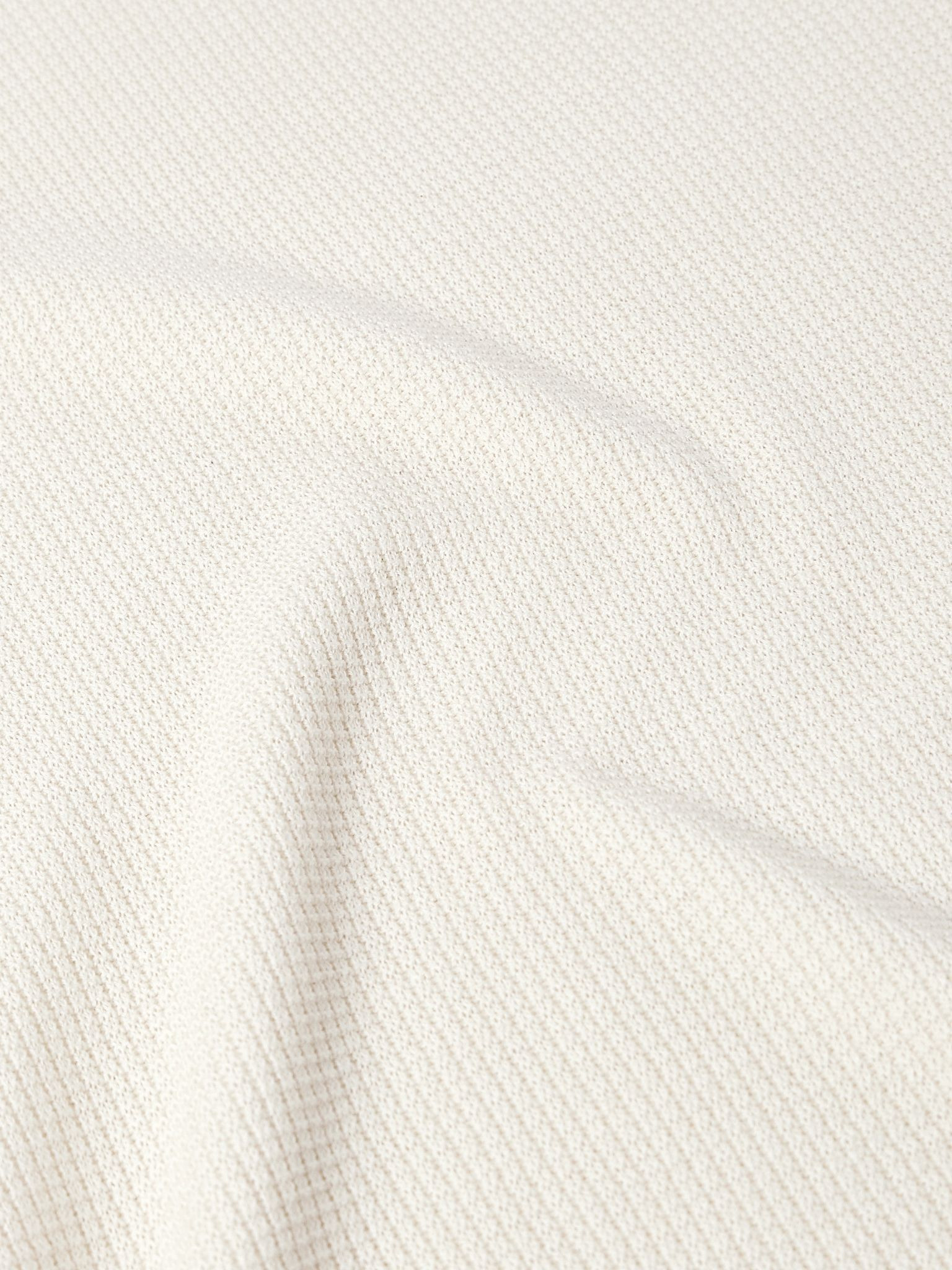 Waffle-Knit Cotton and Silk-Blend Sweatshirt Off-white - 5
