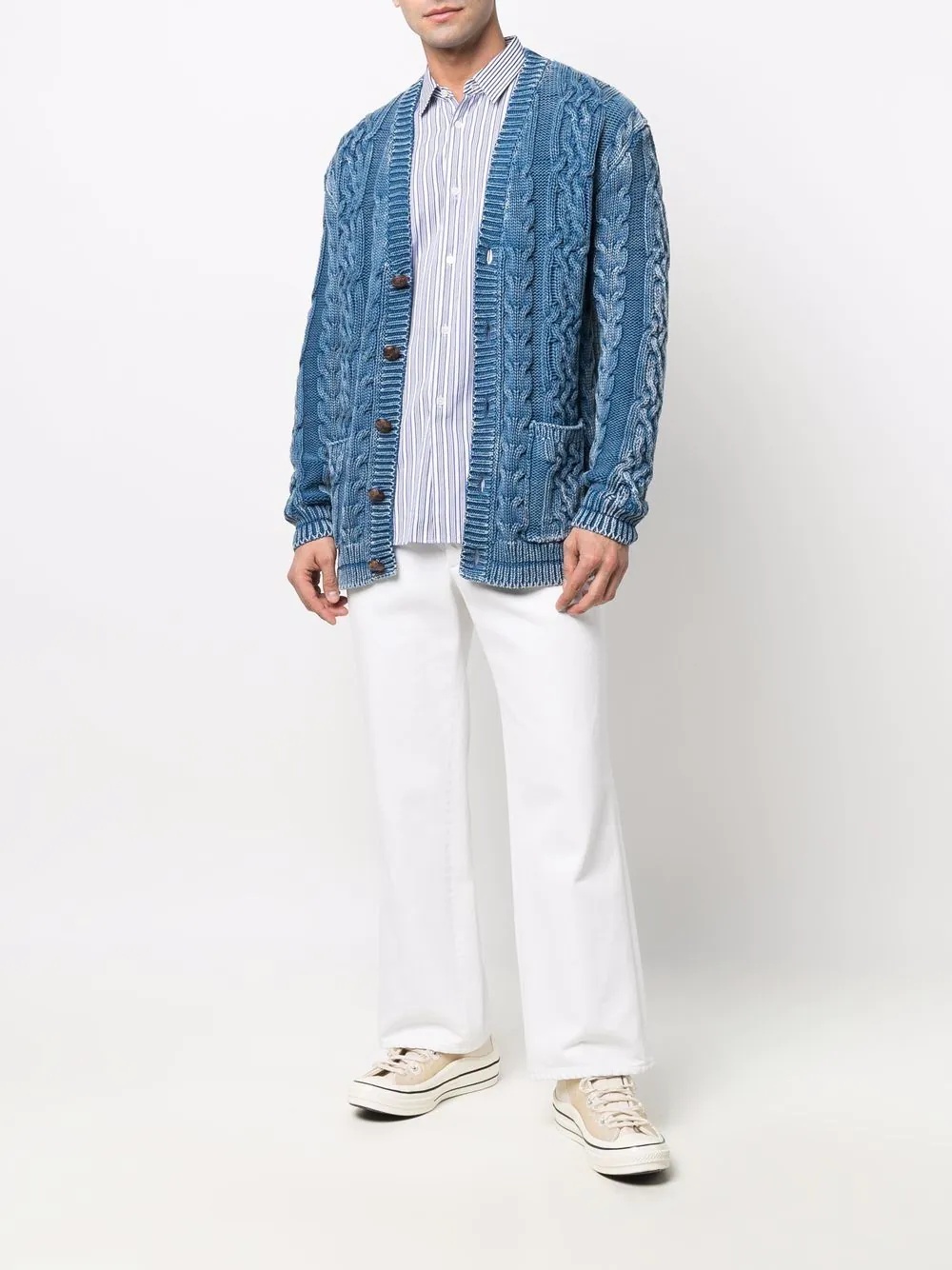 cable-knit cardigan - 2