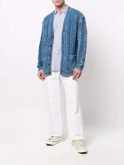 Golden Goose cable-knit cardigan outlook