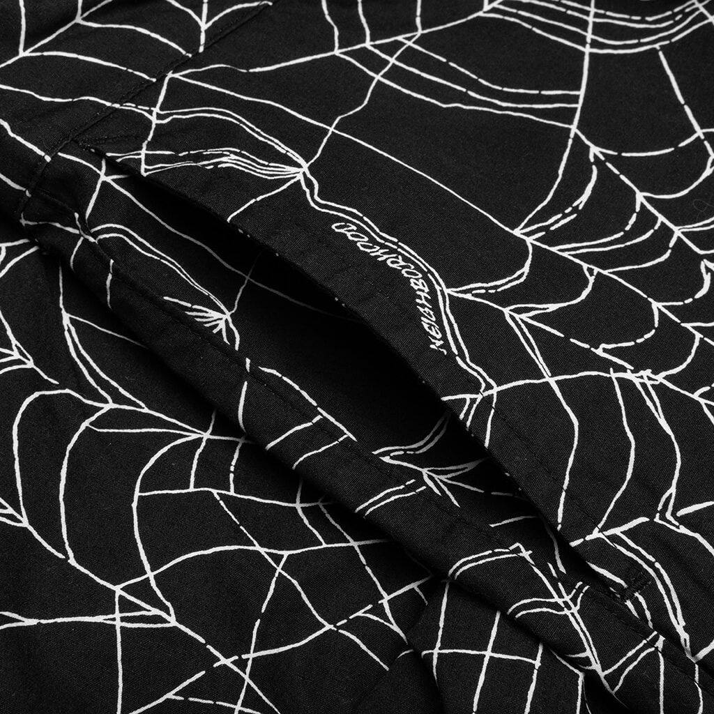 SPIDERWEB SHORT PANTS - BLACK - 3