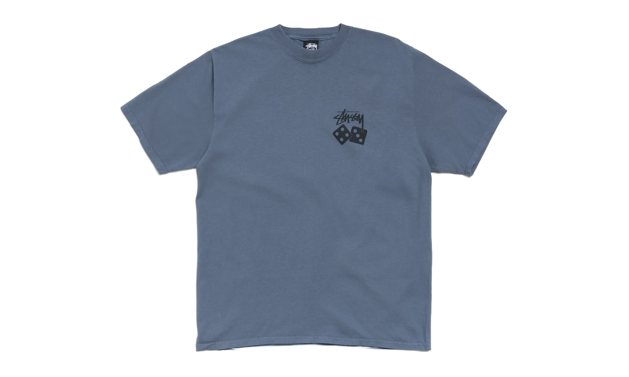 DICE TEE PIGMENT DYED "Navy" STUS400 - 1