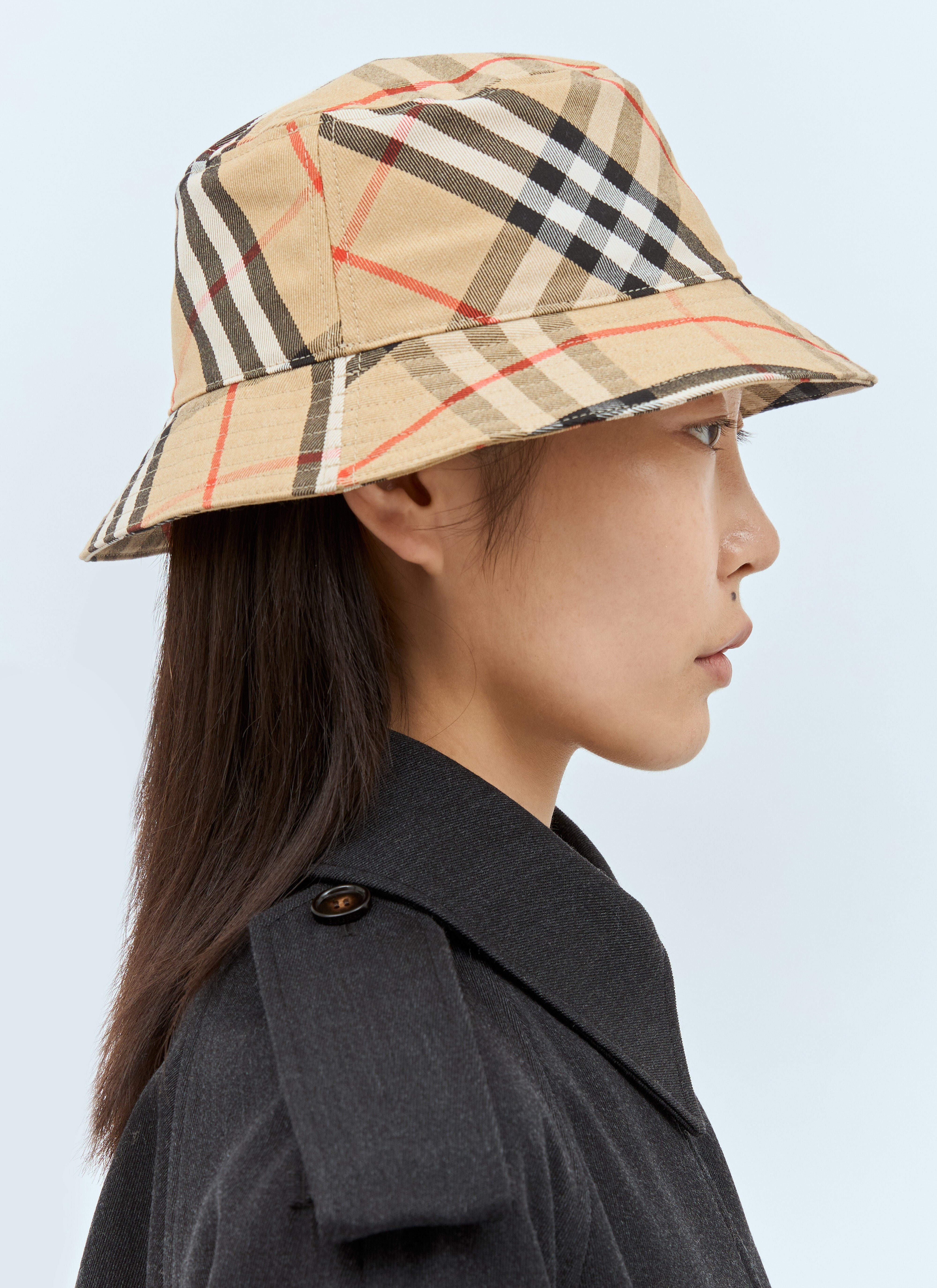 Burberry Women Check Bucket Hat - 3
