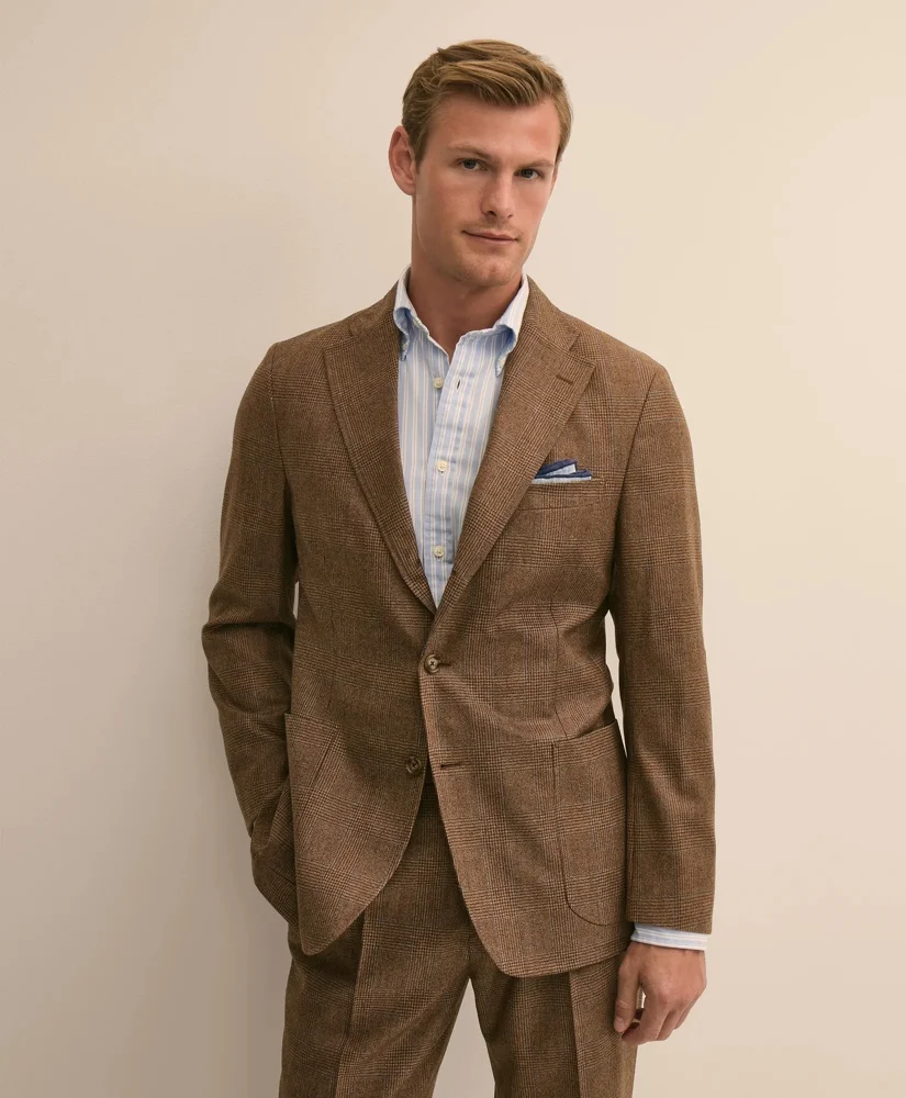 Classic Fit Wool Glen Plaid Suit Jacket - 1