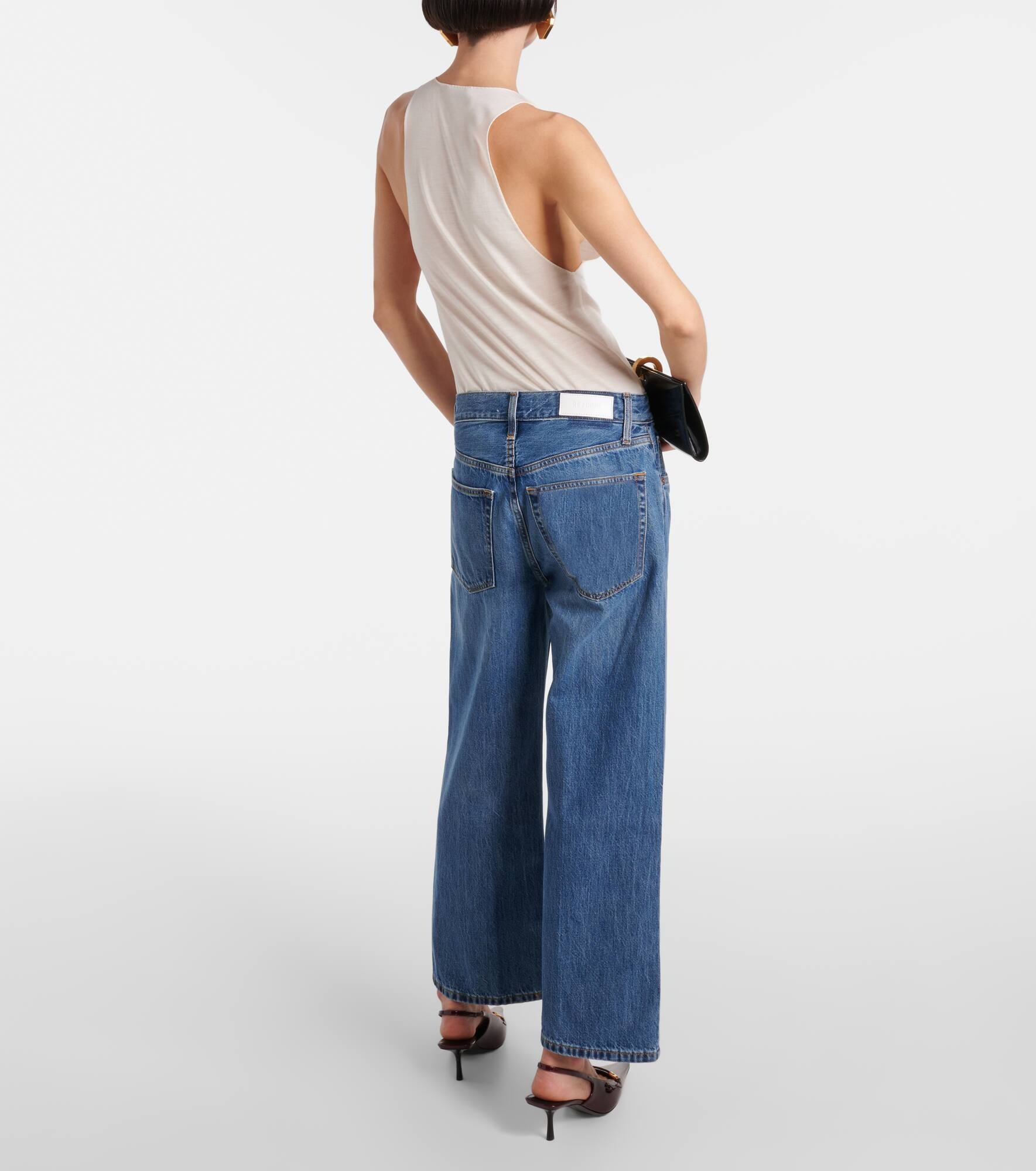 Loose Crop high-rise straight jeans - 3