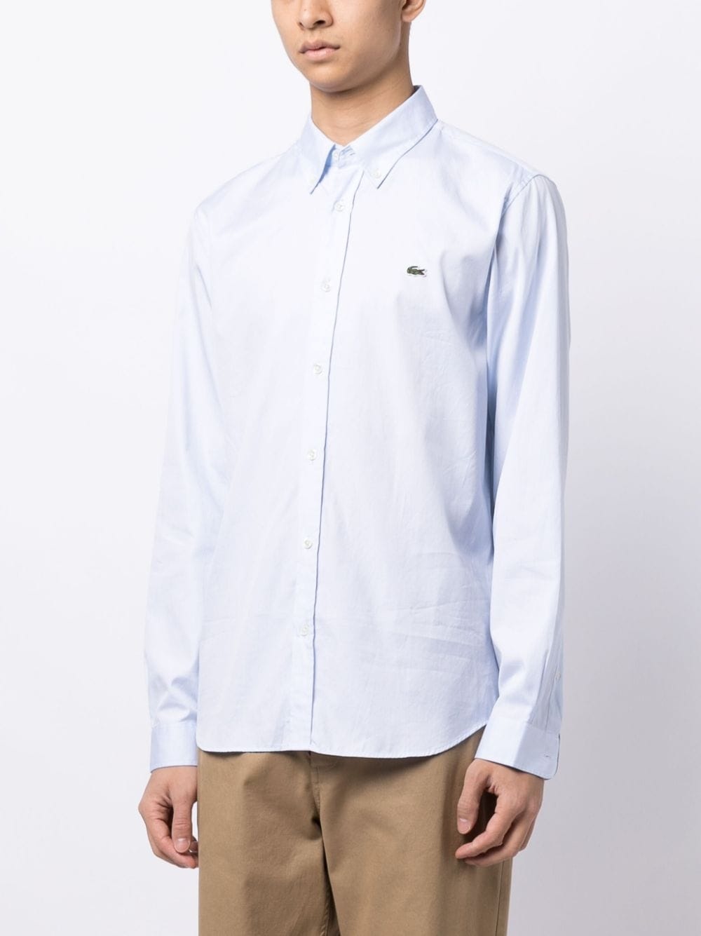 Premium crocodile logo-patch shirt - 3