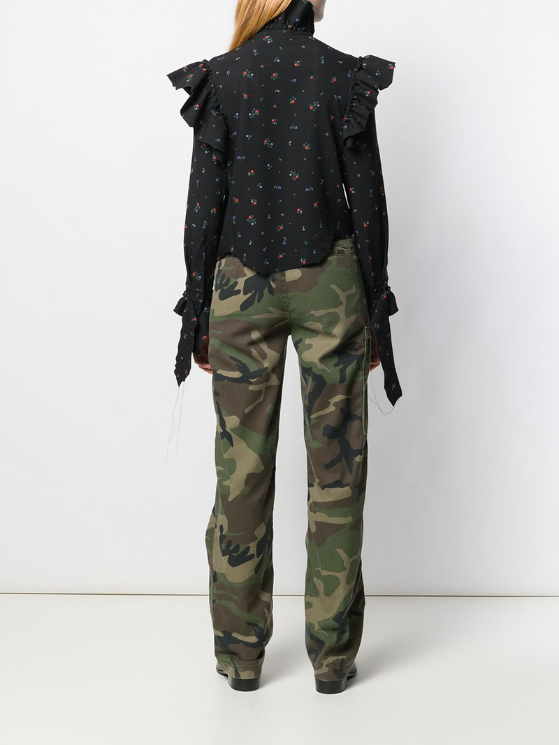 floral print ruffled shirt 4