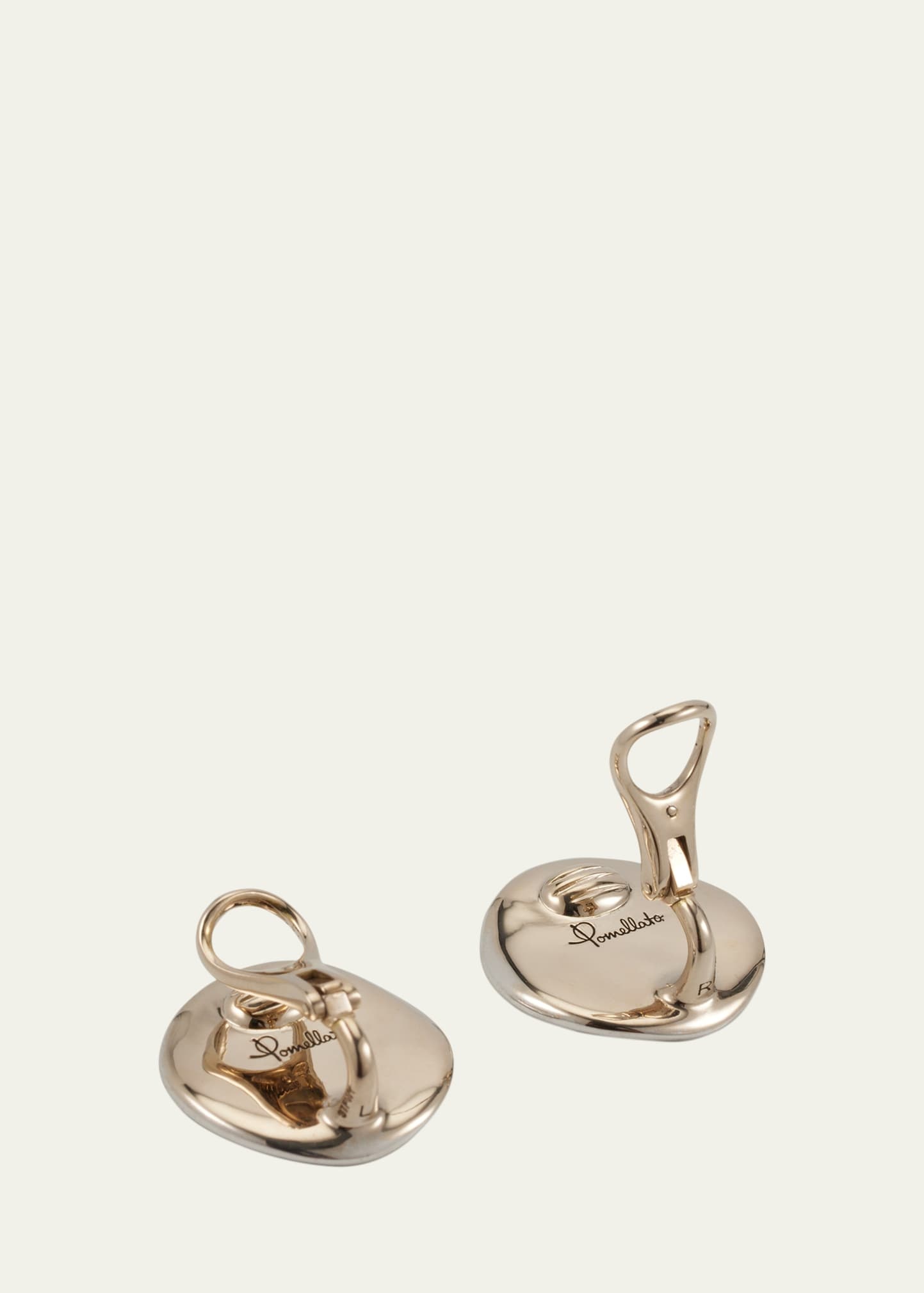 18K White Gold Sabbia Diamond Clip-On Earrings - 4