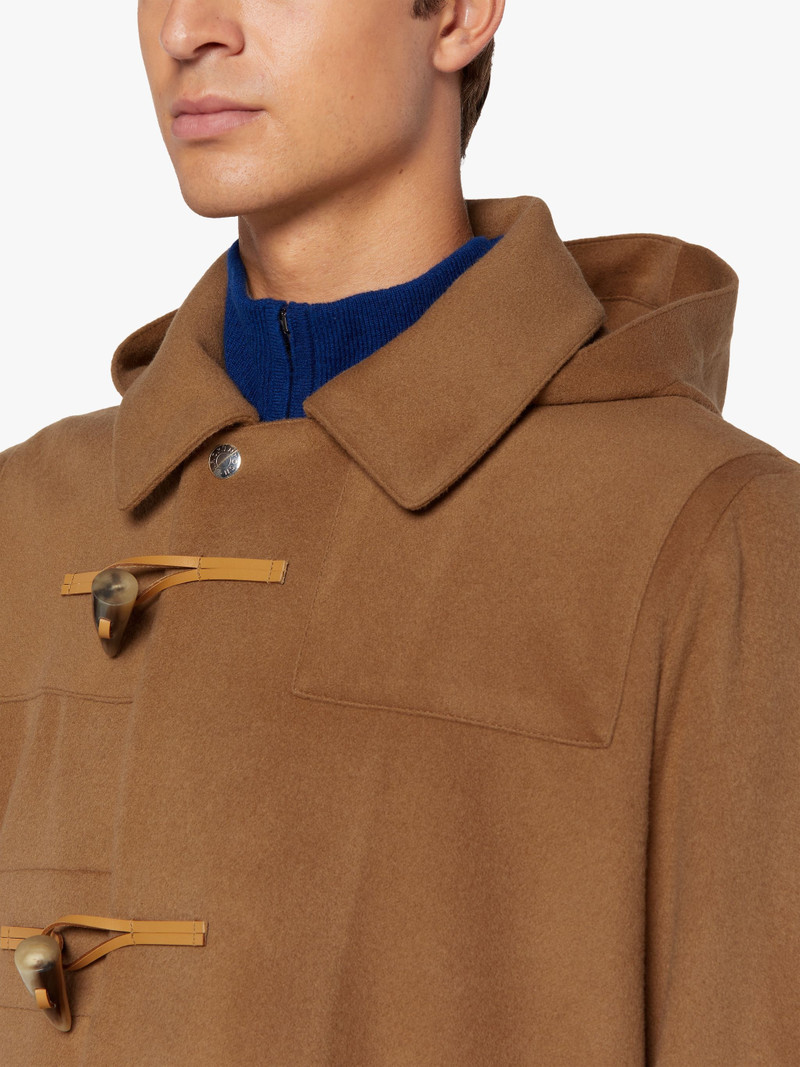 RAVENNA BEIGE WOOL & CASHMERE DUFFLE COAT | GMF-305 4