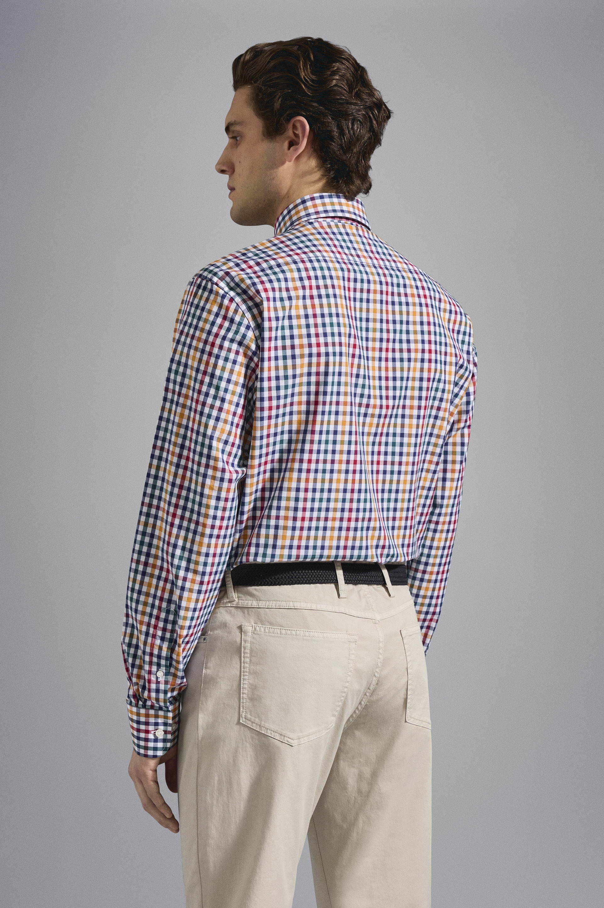 MULTICOLOUR CHECK COTTON SHIRT - 3
