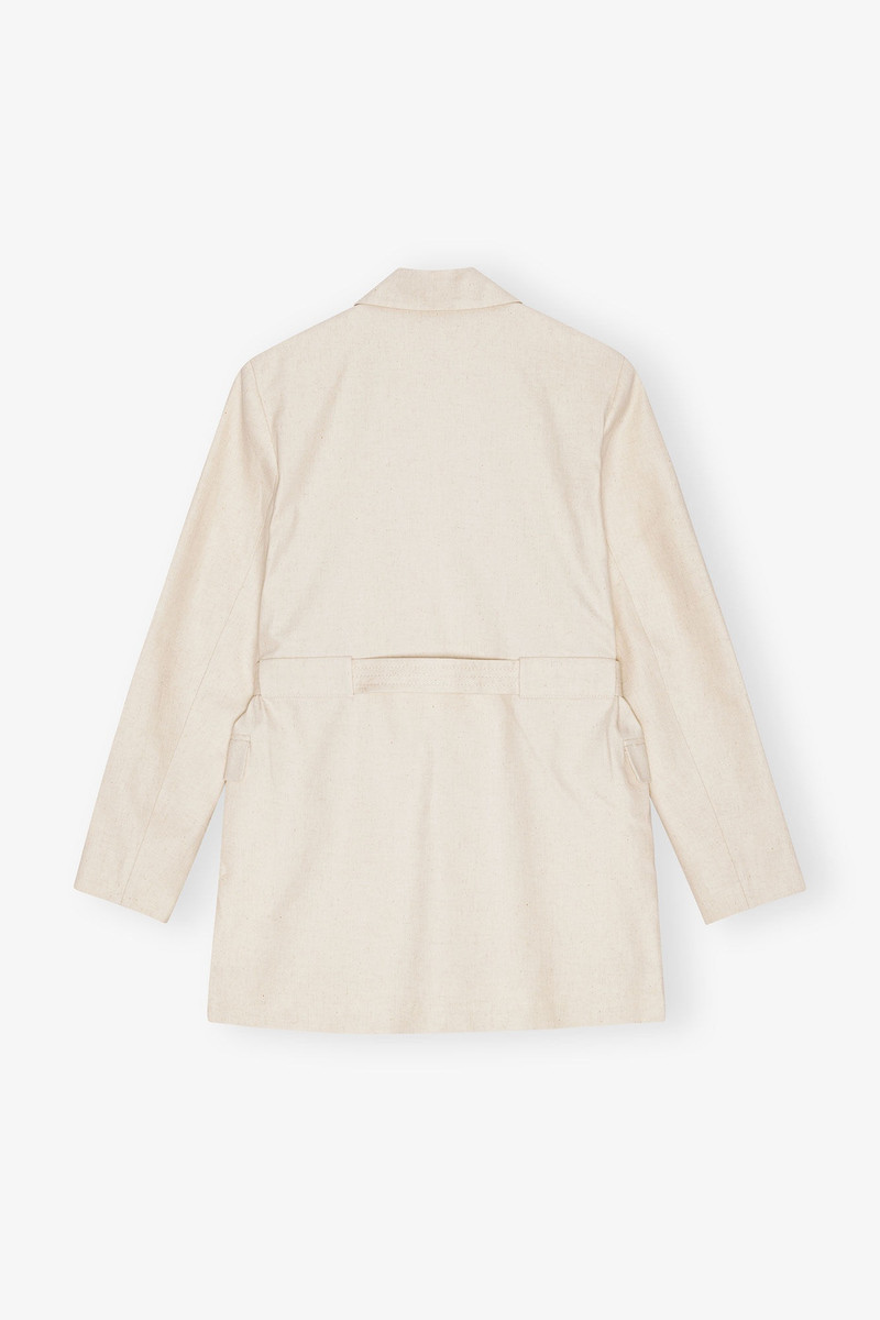 OFF-WHITE COTTON MELANGE TAILORING BLAZER 7
