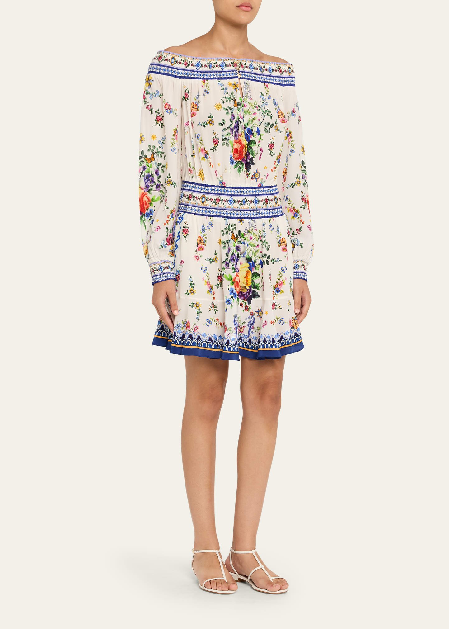 Tiles Darls Off-Shoulder Mini Dress - 4