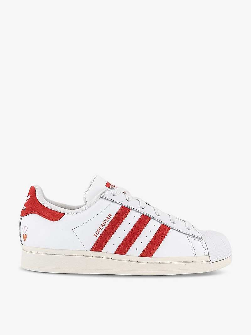Superstar logo-embossed low-top leather trainers - 1