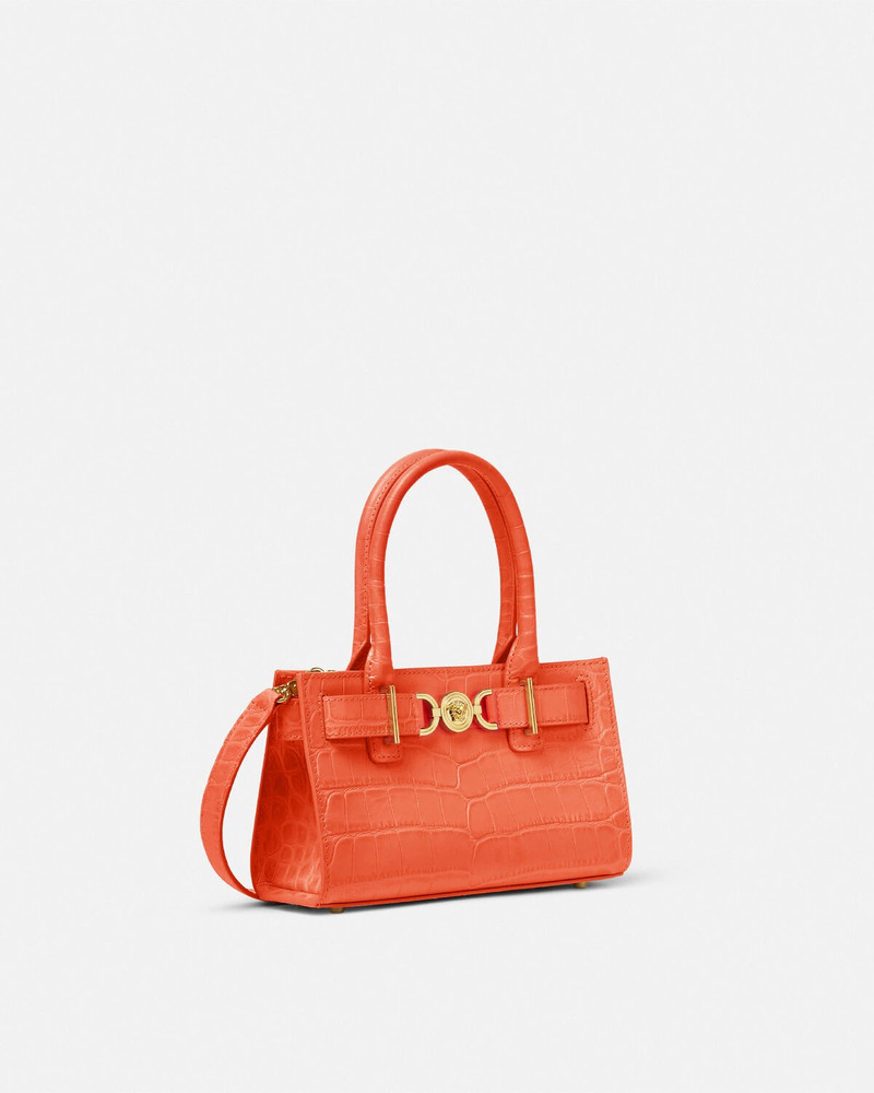 Croc-Effect Medusa '95 Small Tote Bag 2