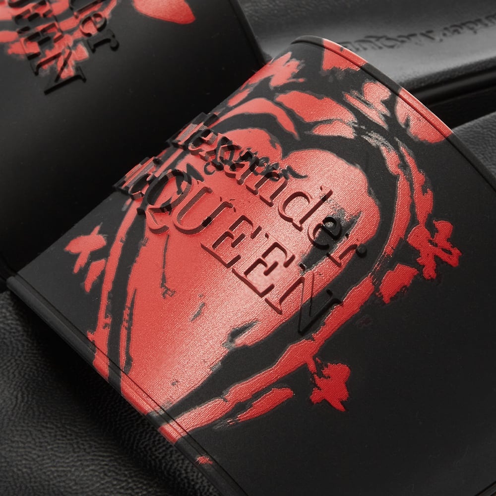Alexander McQueen Heart Logo Pool Slide - 4