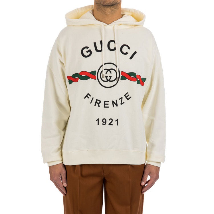 Gucci Firenze 1921 Hoodie 'White' 646953-XJD7O-9095 - 3