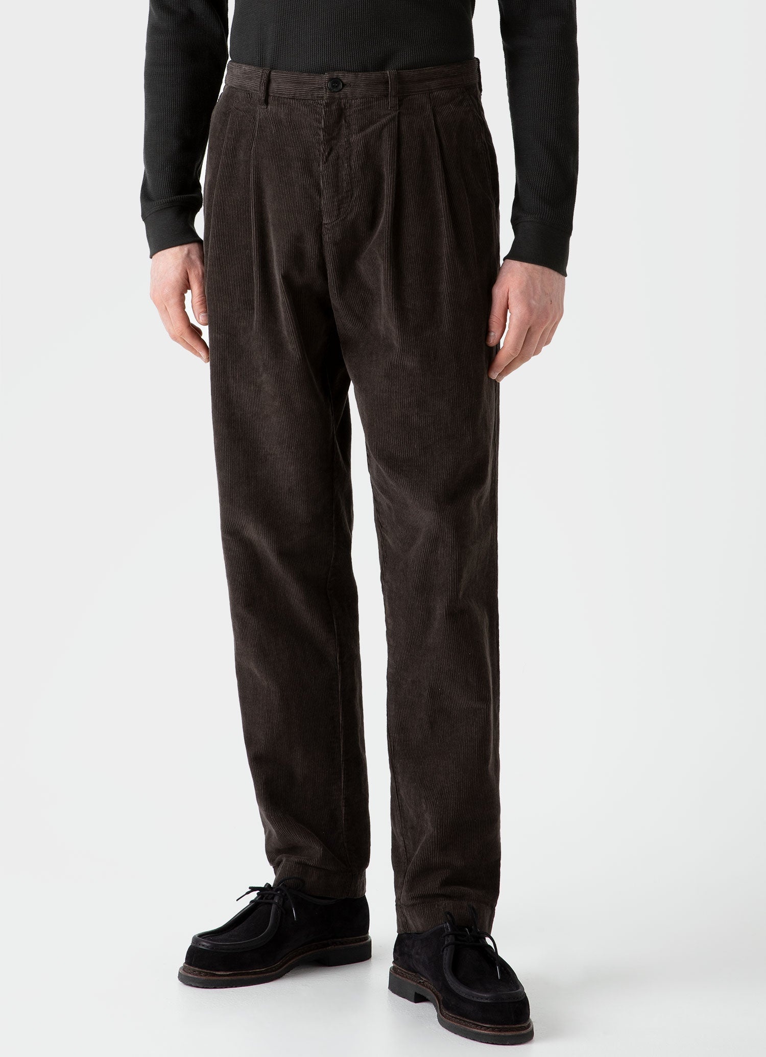 Double Pleat Corduroy Trouser - 3