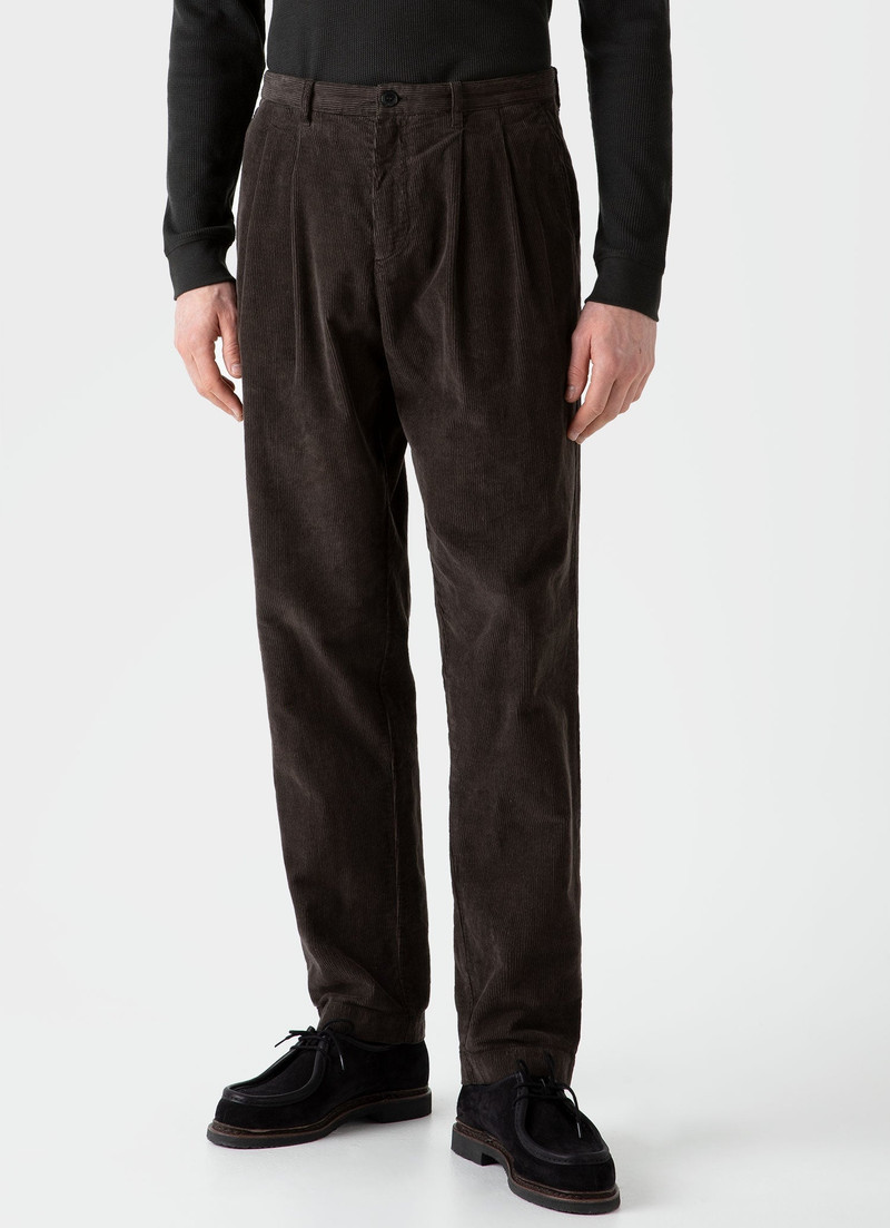 Sunspel Double Pleat Corduroy Trouser outlook