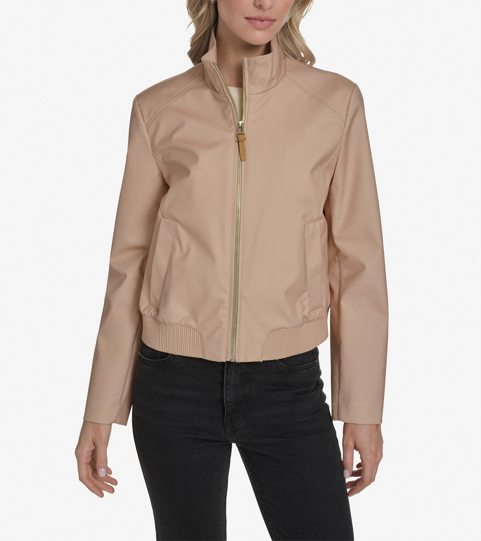 Women's Bomber Style Jacket - 1