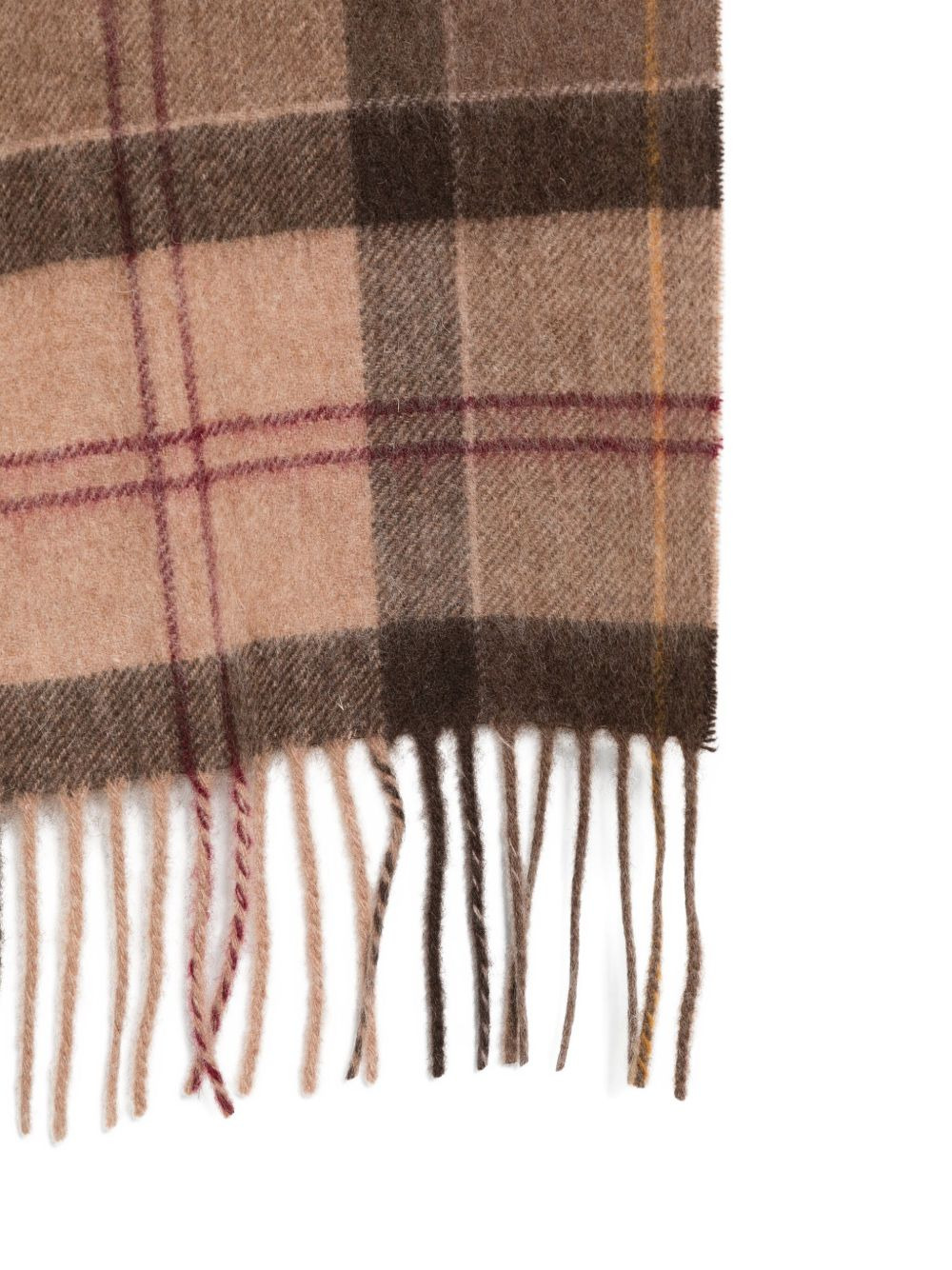 tartan fringed scarf - 3