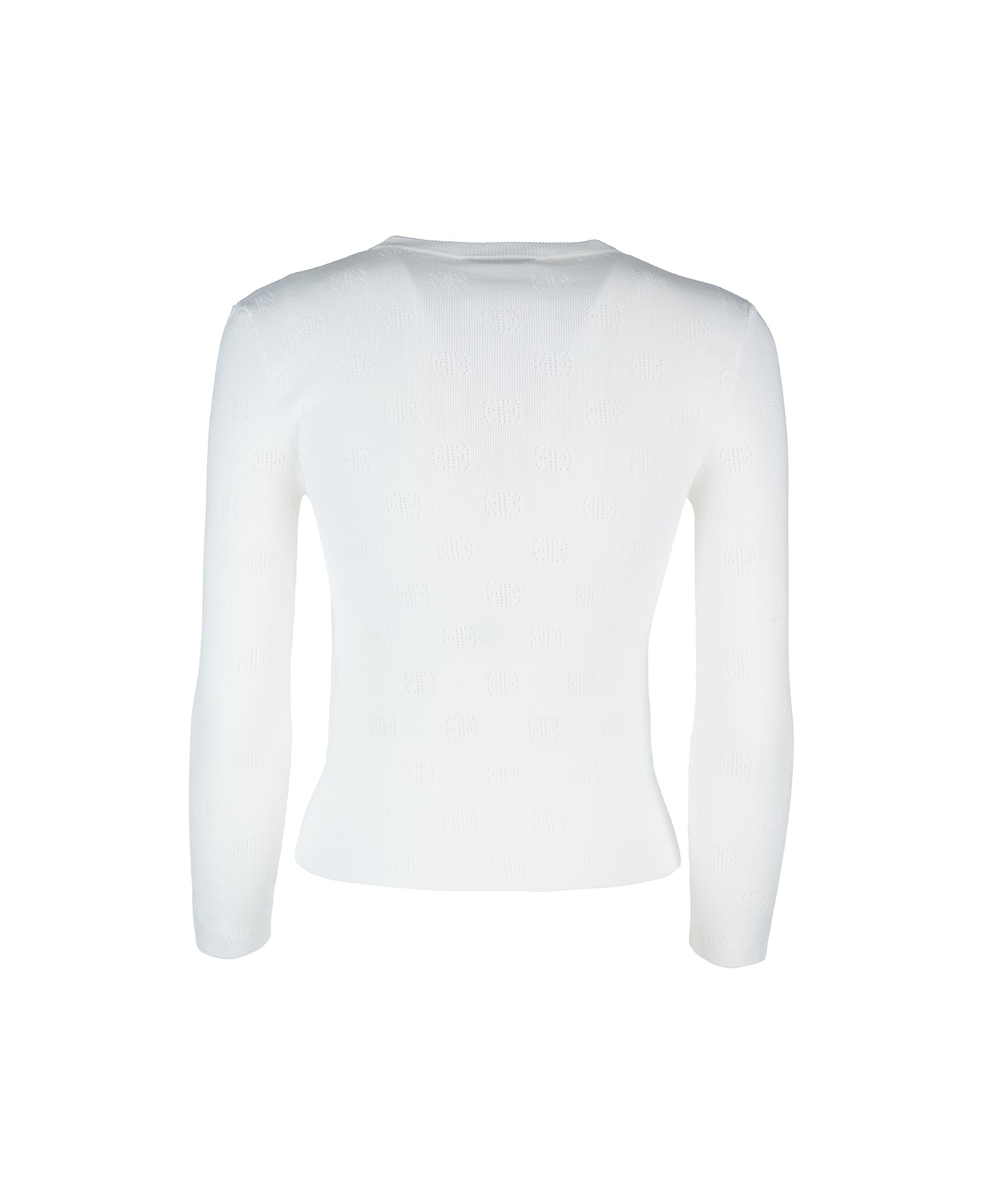 Ivory Wool Blend Sweater - 2
