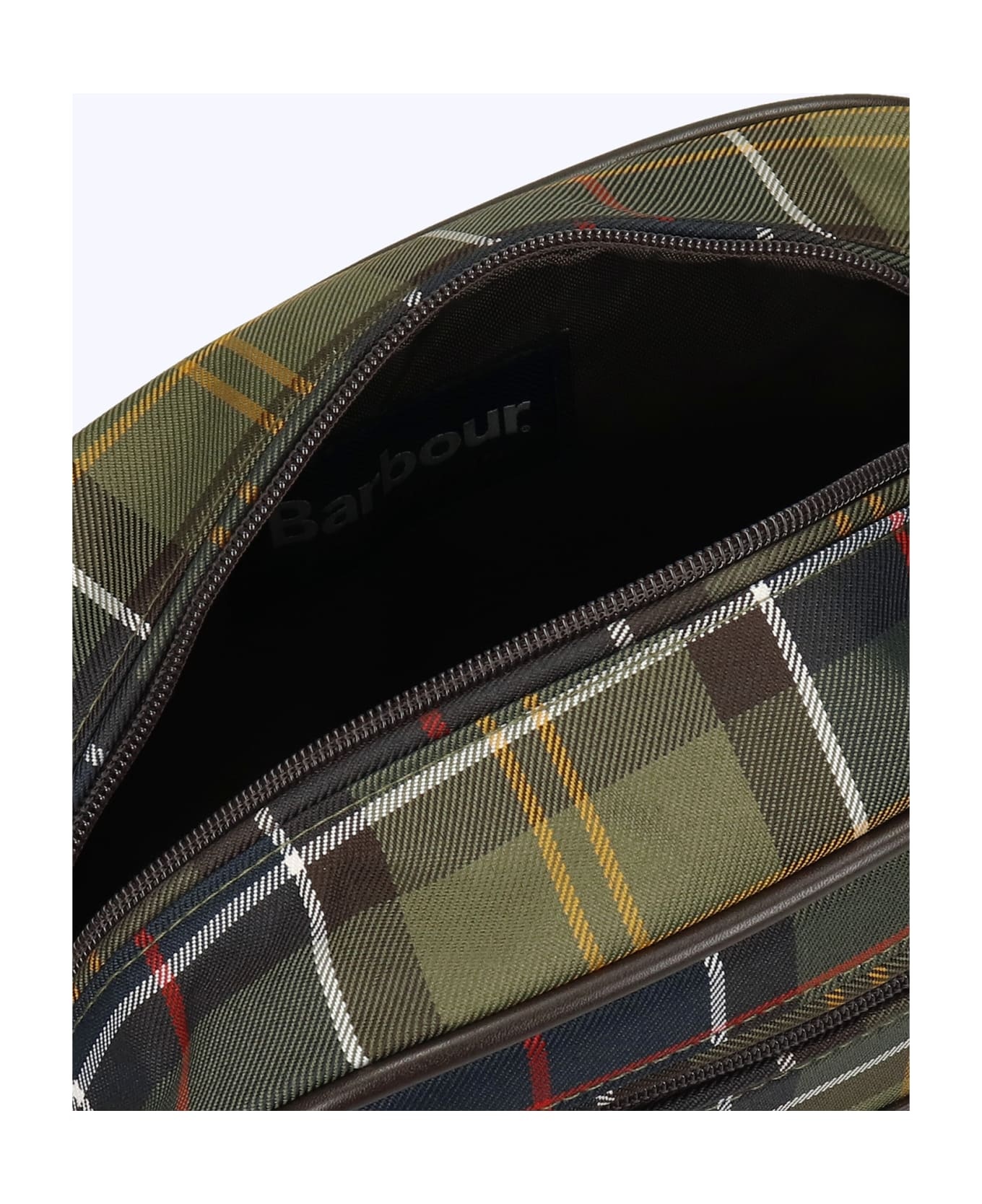 Tartan Washbag Beauty Case In Tartan Leather - 4