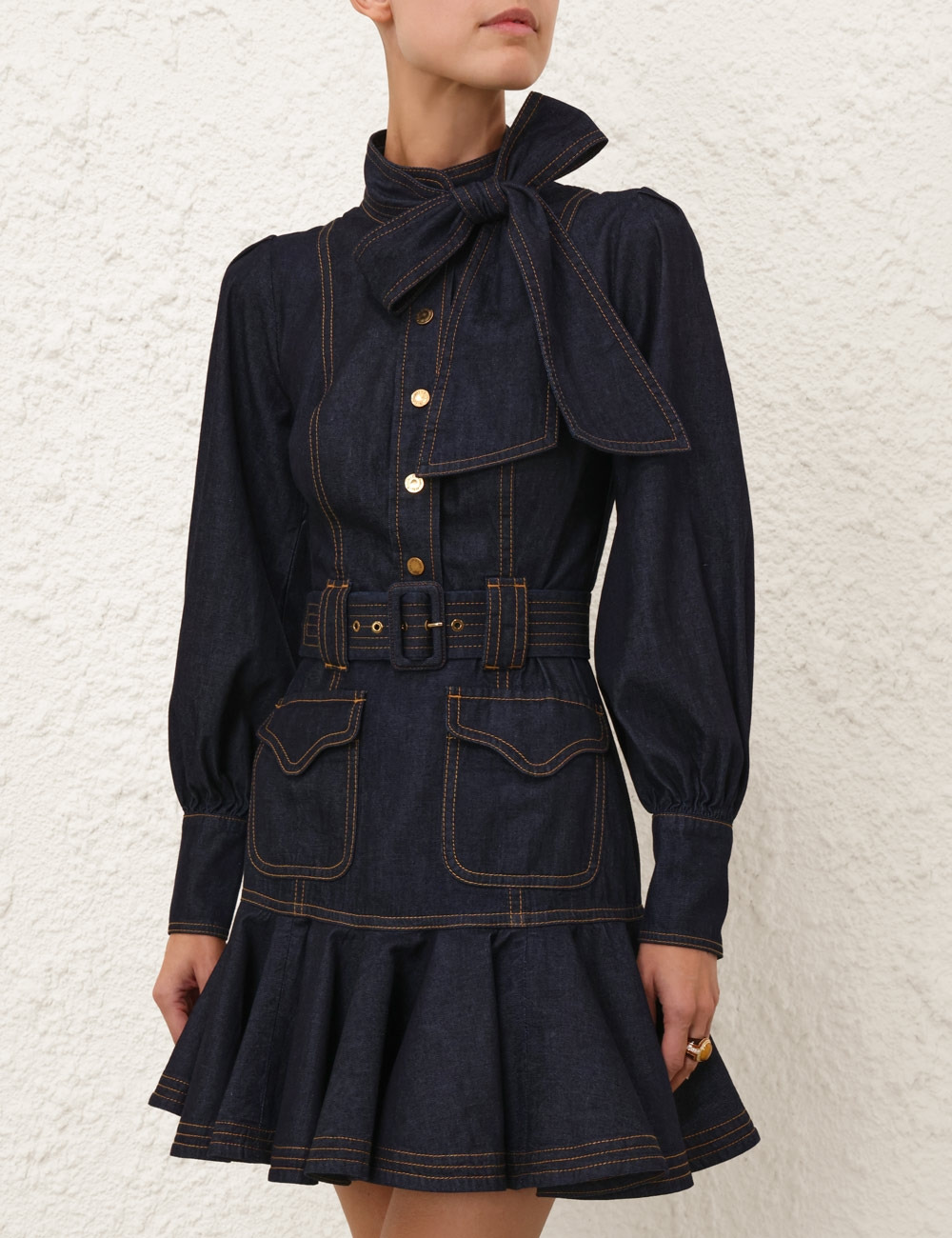 DENIM FLIP DRESS - 2