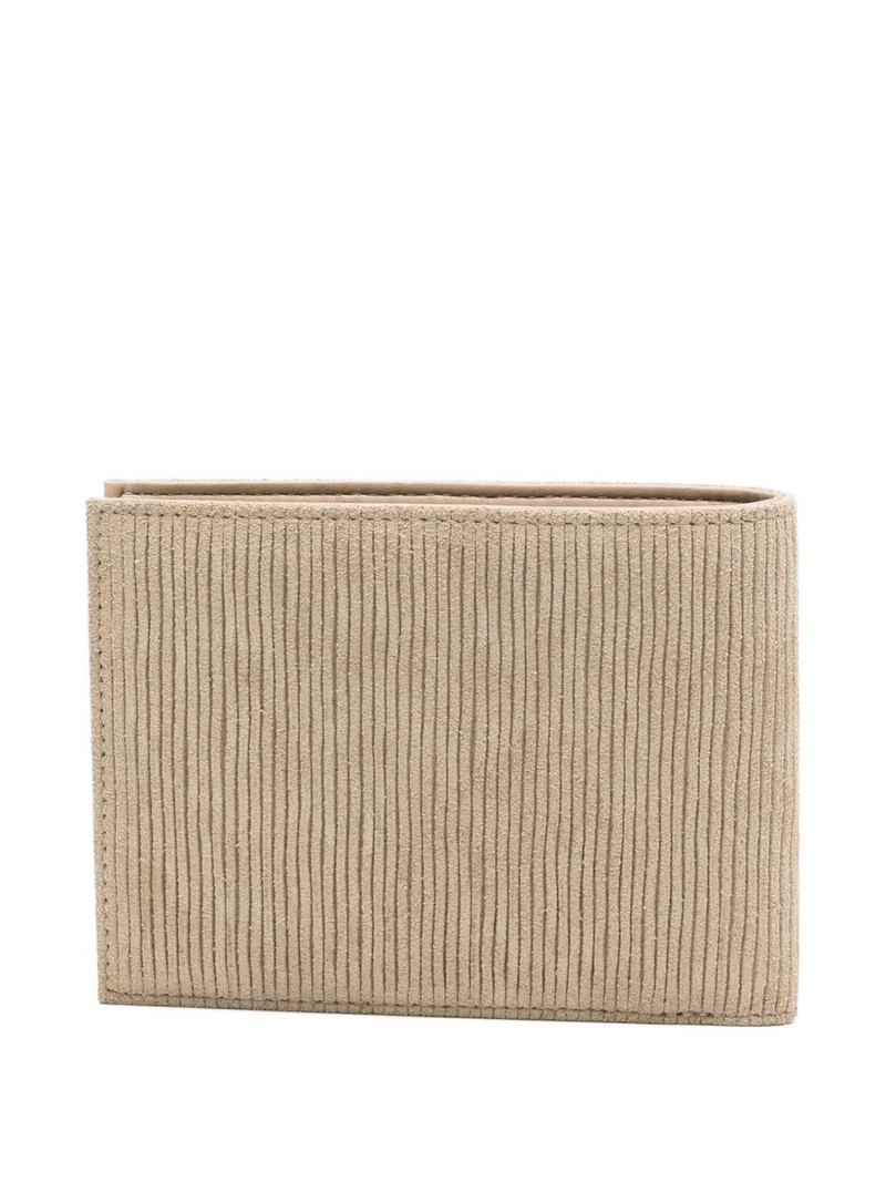 EMPORIO ARMANI ruffled-design wallet outlook