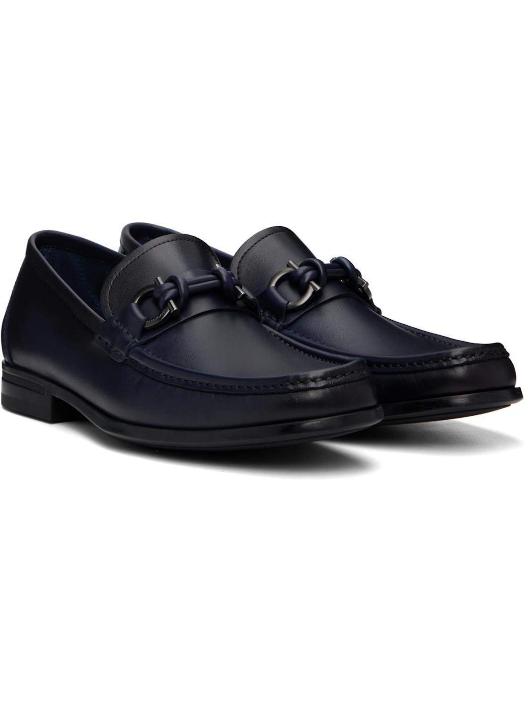 Navy Alain Loafers - 4