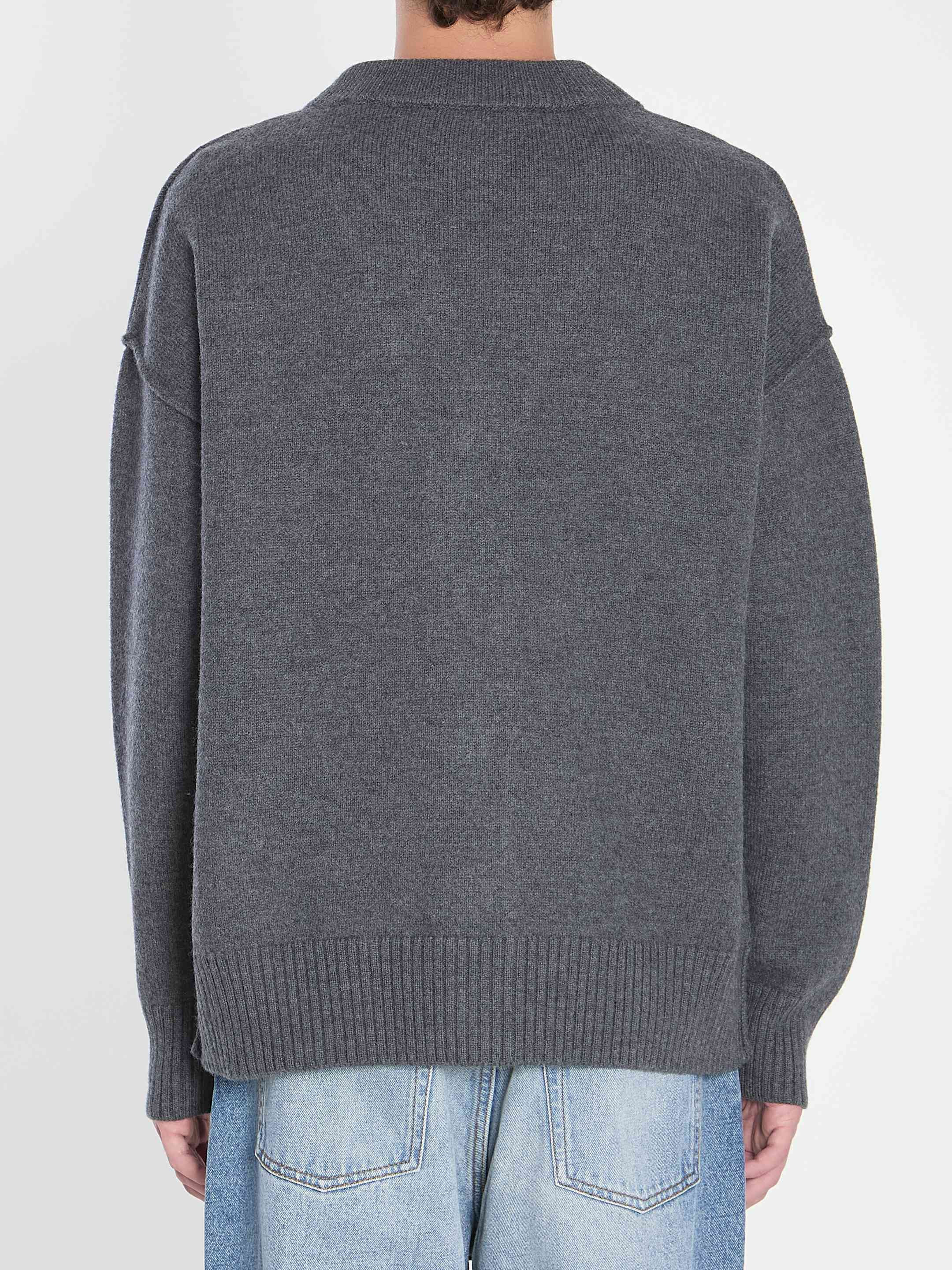 Ami Paris Men Ami De Coeur Cardigan - 4
