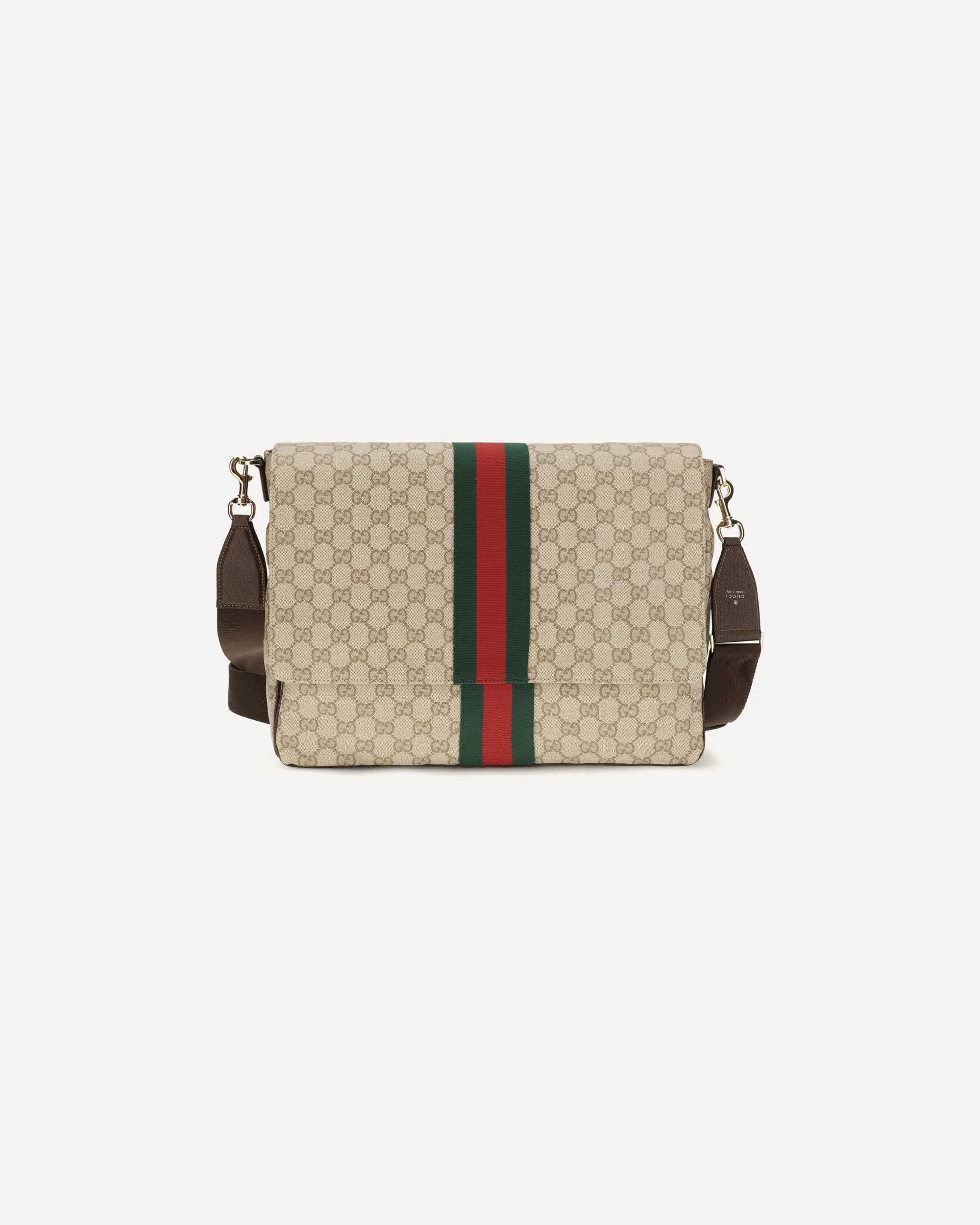 Medium Web Stripe Shoulder Bag - 1