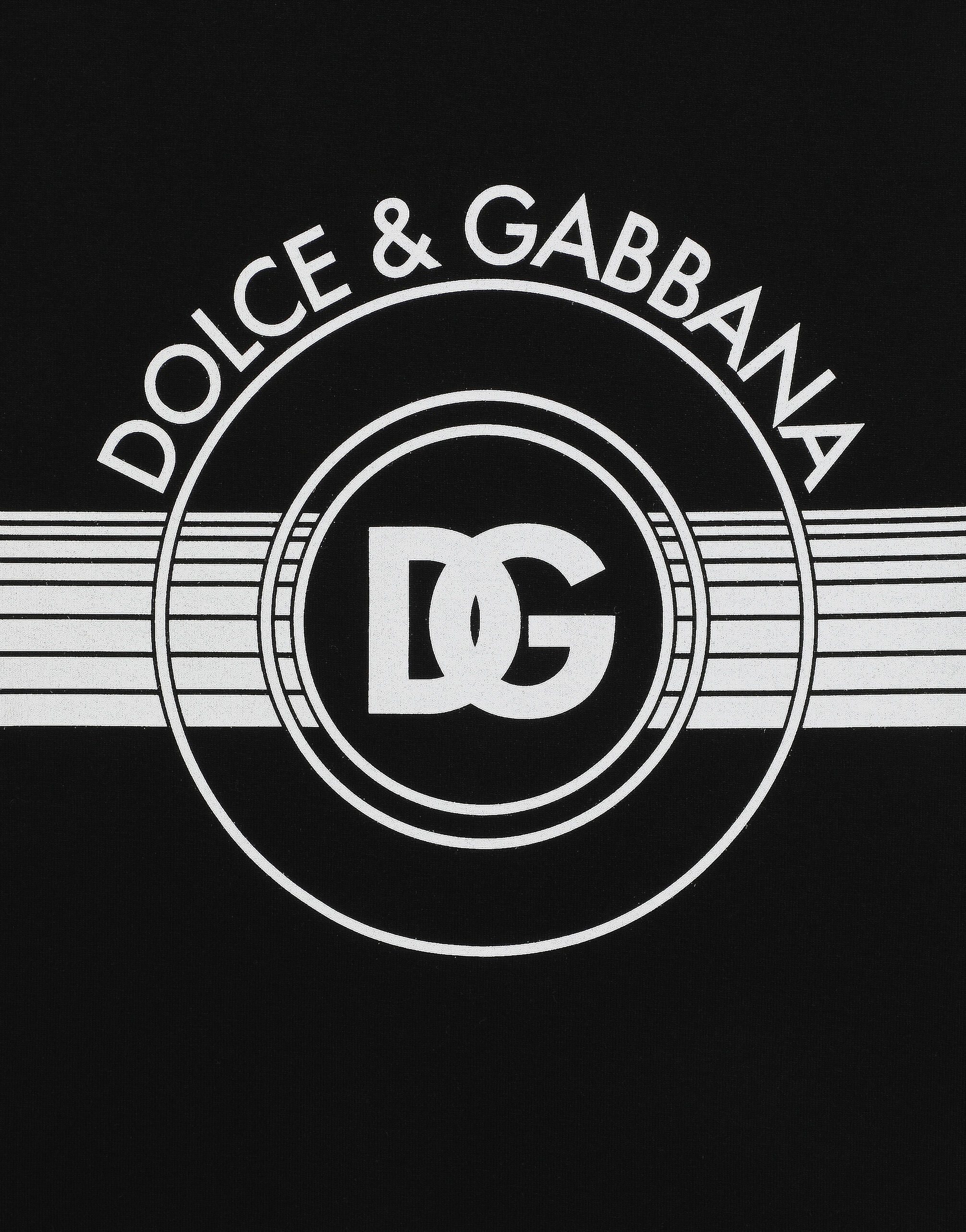 Cotton interlock T-shirt with DG logo print - 4