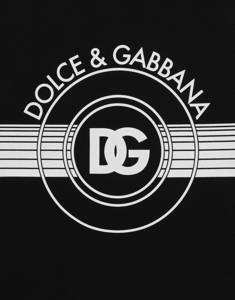 Cotton interlock T-shirt with DG logo print 4