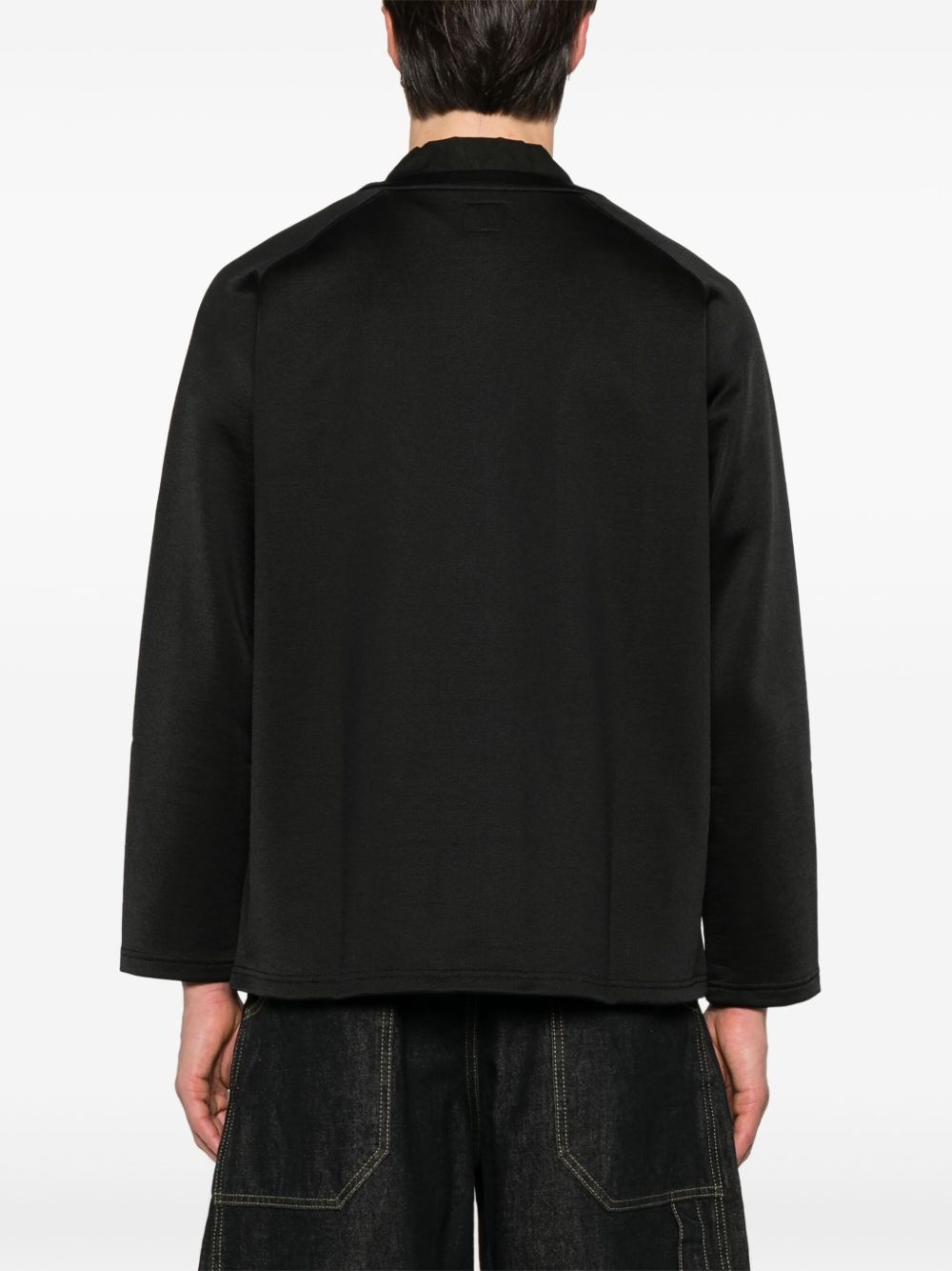 embroidered-logo cardigan - 4