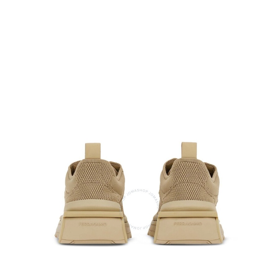 Ferragamo Gancini-Plaque Round-Toe Sneaker - 3