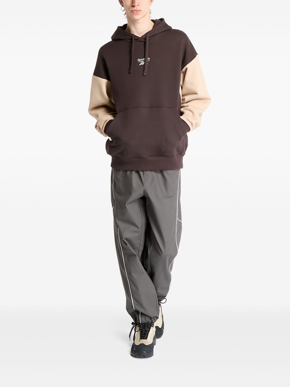 two-tone hoodie - 2