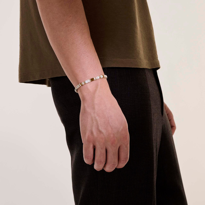 Colorblock Bracelet, Gold 7