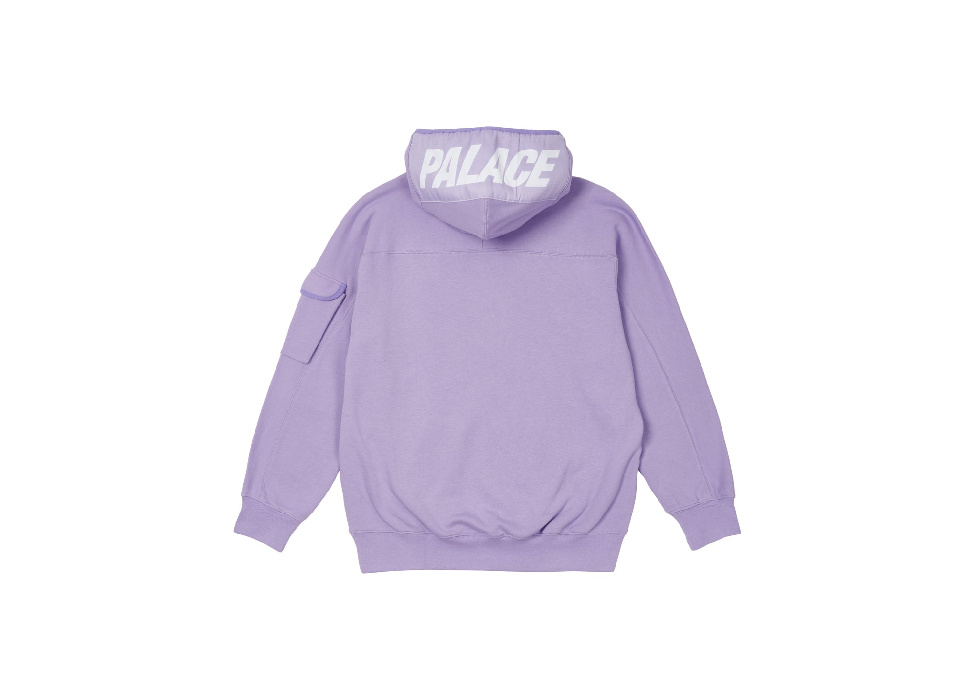 GIANT WOVEN LABEL HOOD LILAC - 2