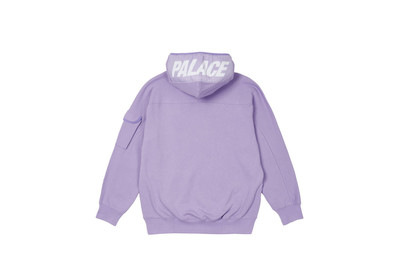 PALACE GIANT WOVEN LABEL HOOD LILAC outlook