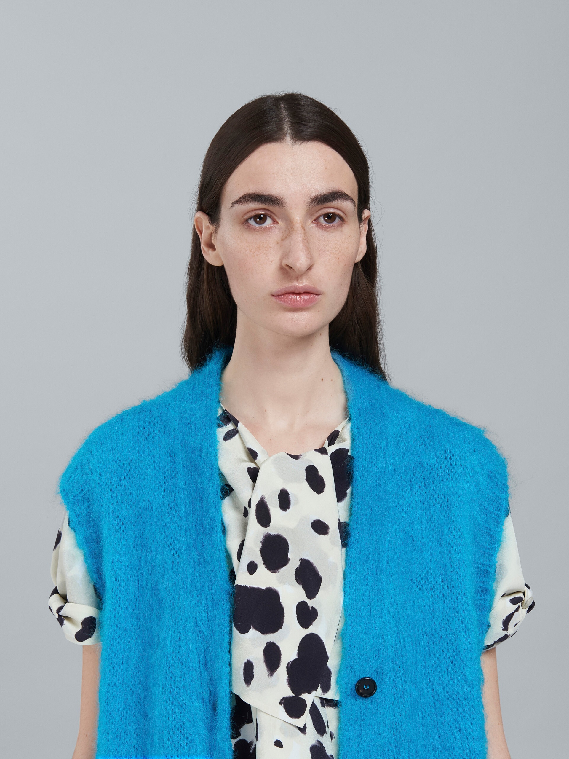 MOHAIR AND WOOL LONG VEST - 4