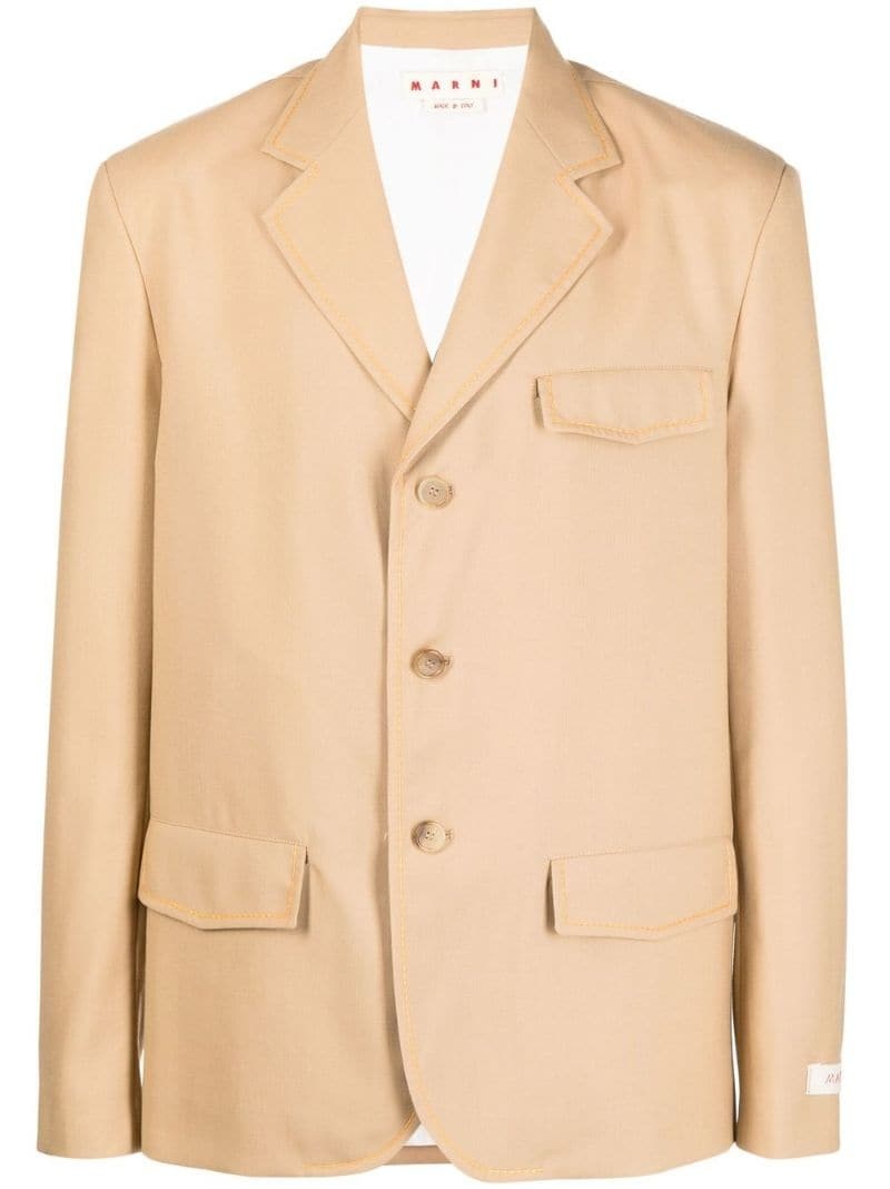 ジャケット MARNI Single-breasted blazer jacket Marni single-breasted blazer | REVERSIBLE