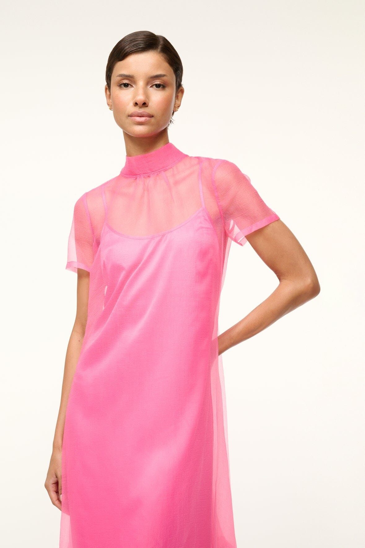 STAUD CALLUNA DRESS BLUSH - 4