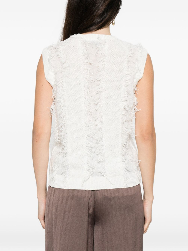 knitted sequin-embellished vest 4