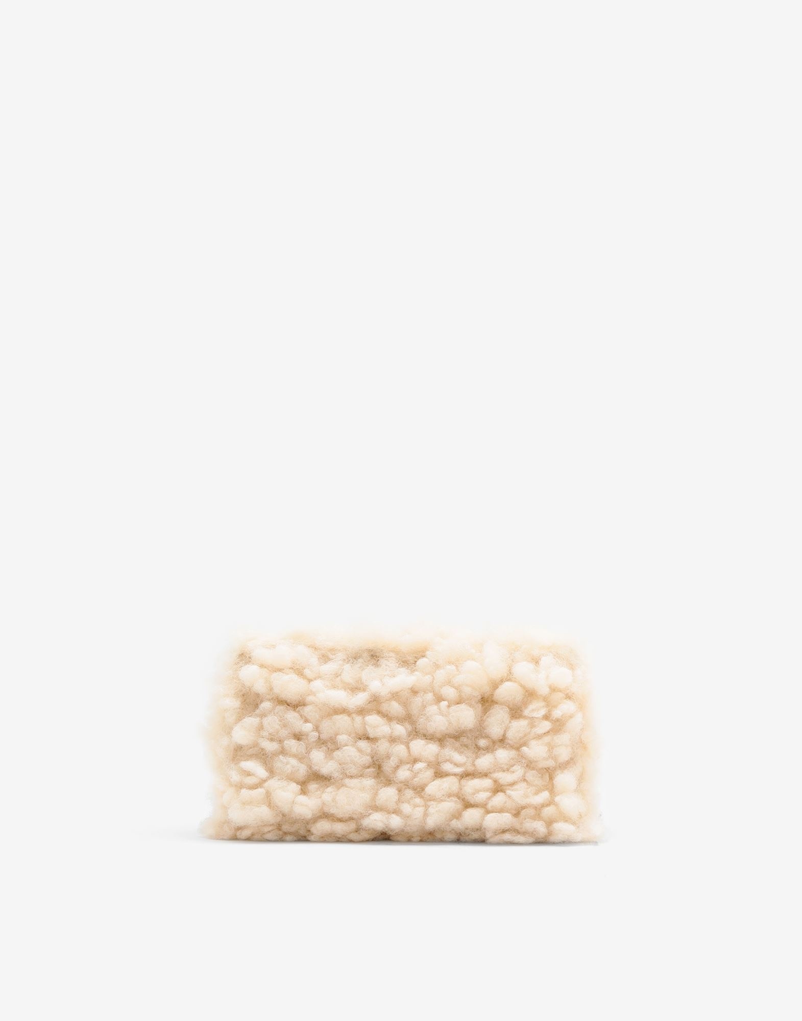 Faux shearing large wallet - 2